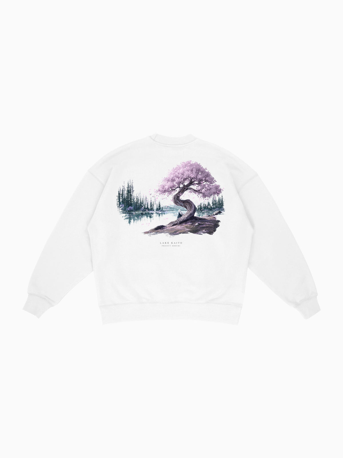 Kaito Crewneck - White (back mockup)