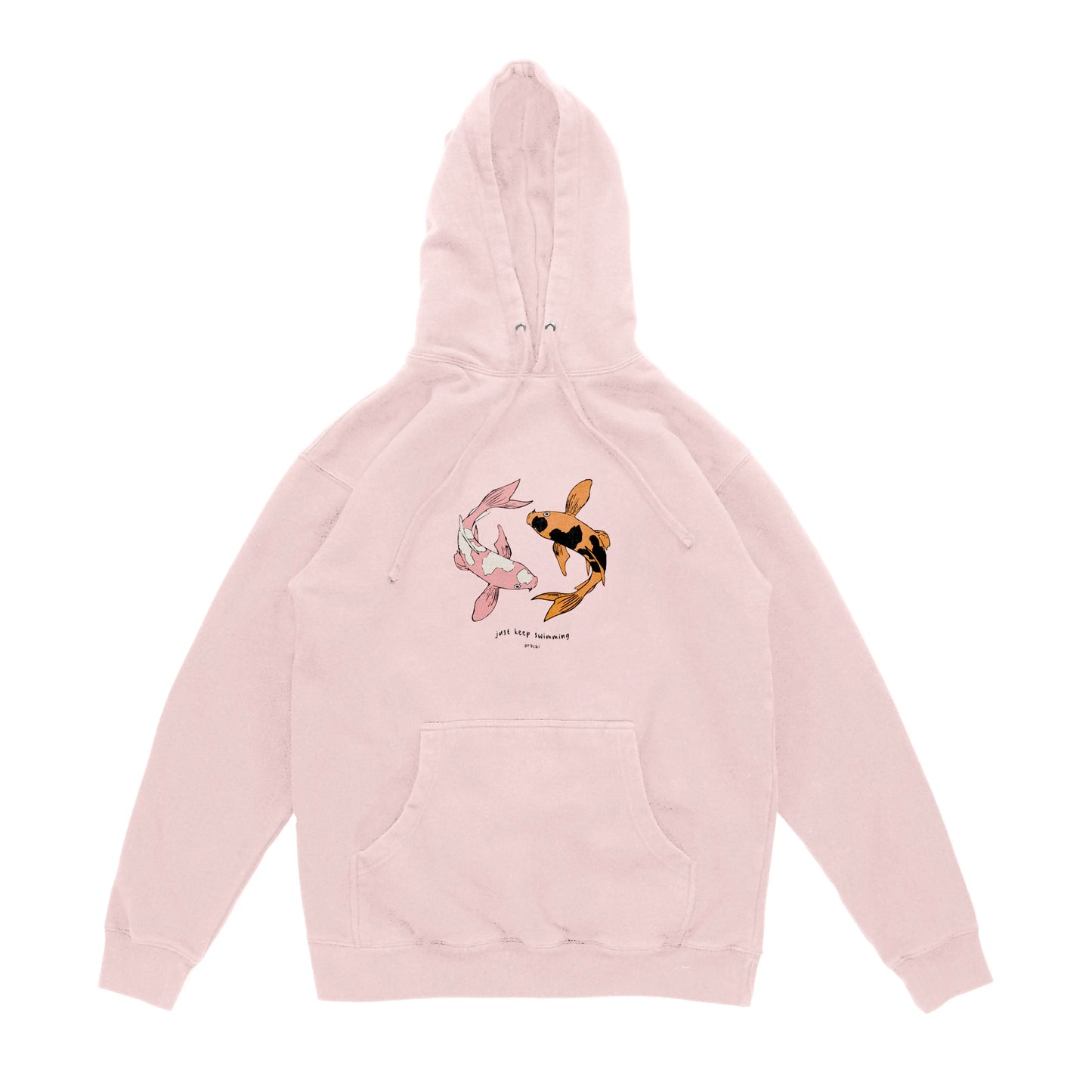 Koi Hoodie - Light Pink