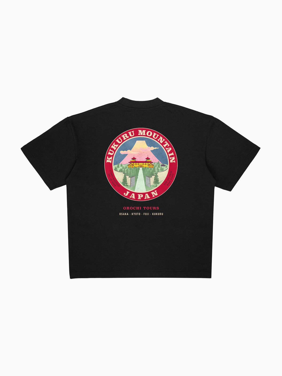 Kukuru Tee - Black (back mockup)
