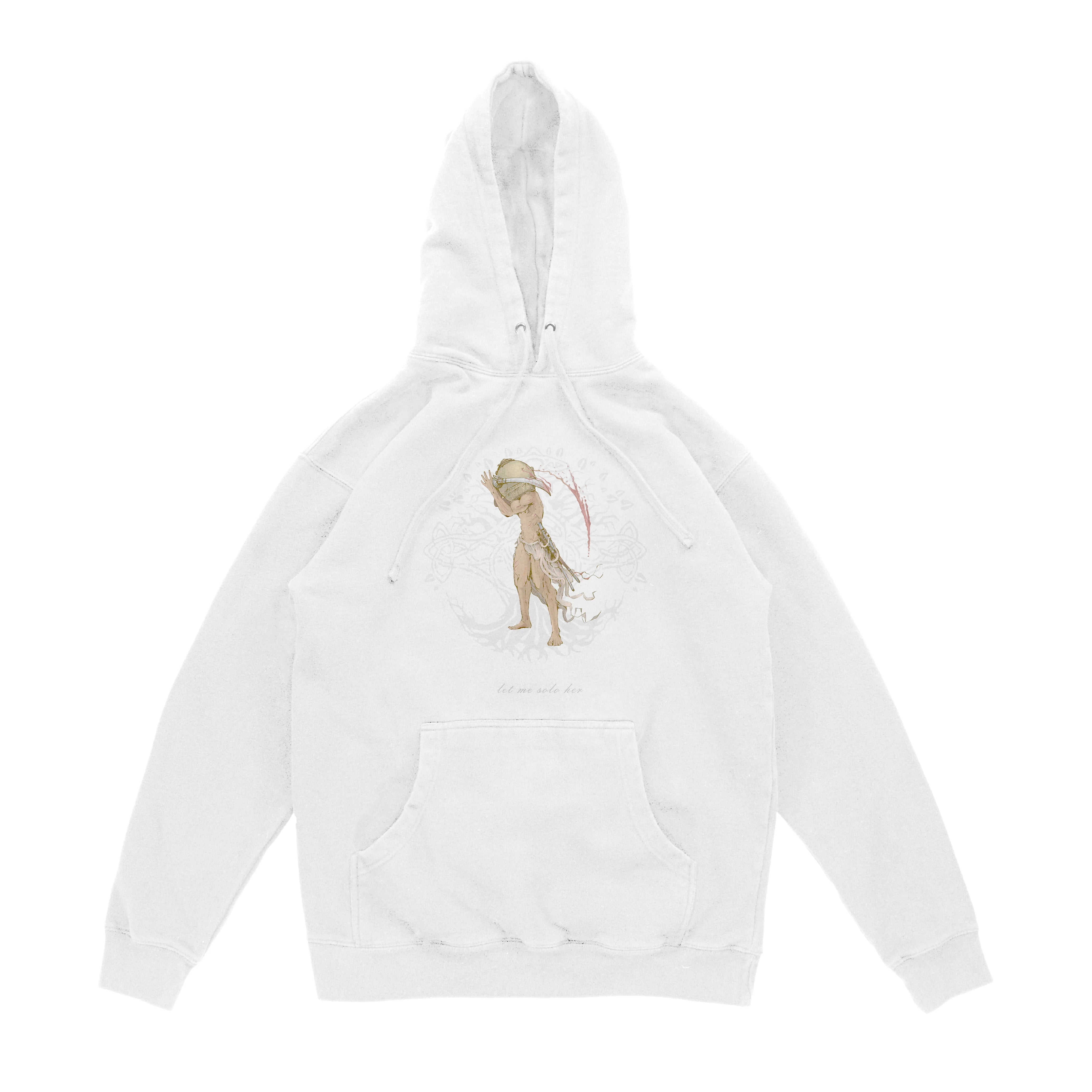 Let Me Solo Her Hoodie - White