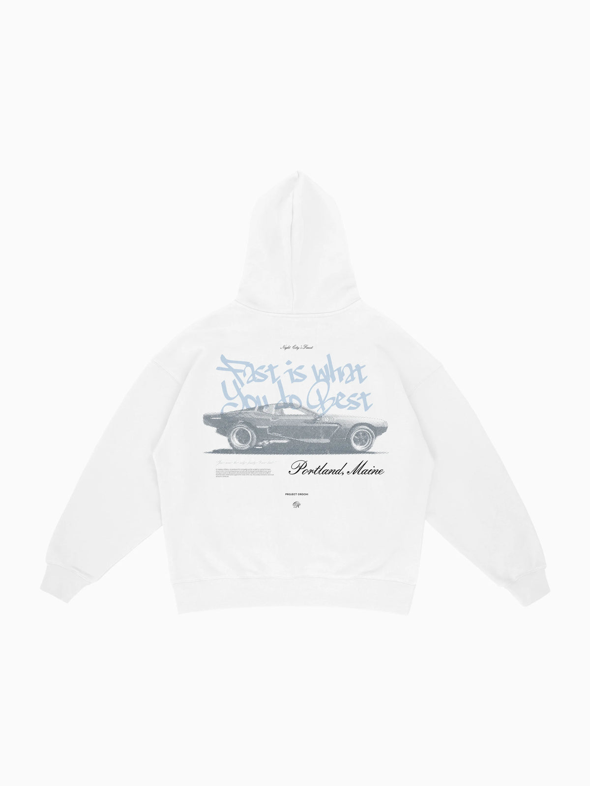 Maine Hoodie - White (back mockup)