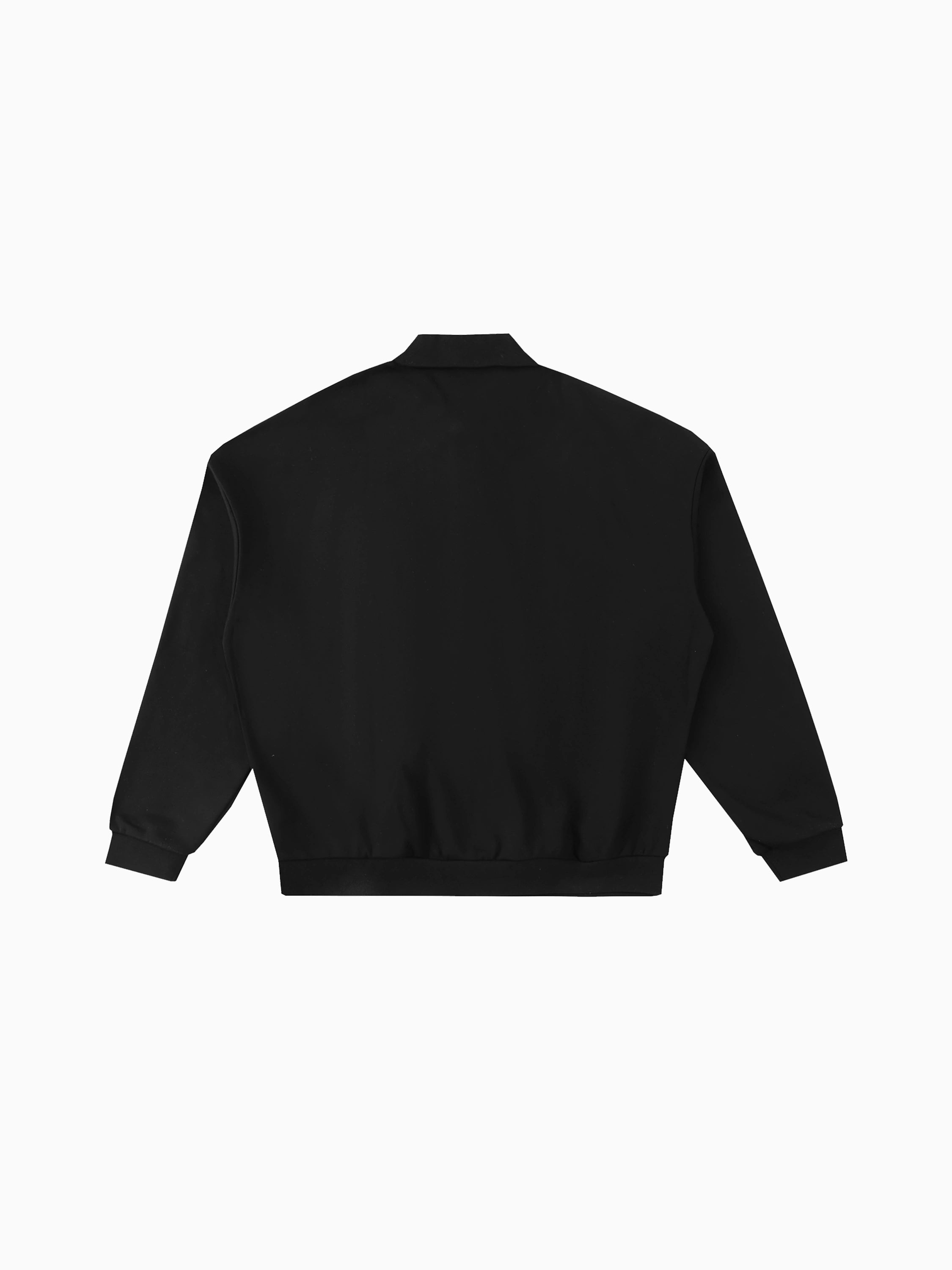 Members Club Polo Sweatershirt - Black