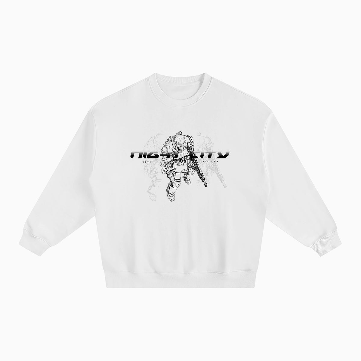 NCPD Box Crewneck - White