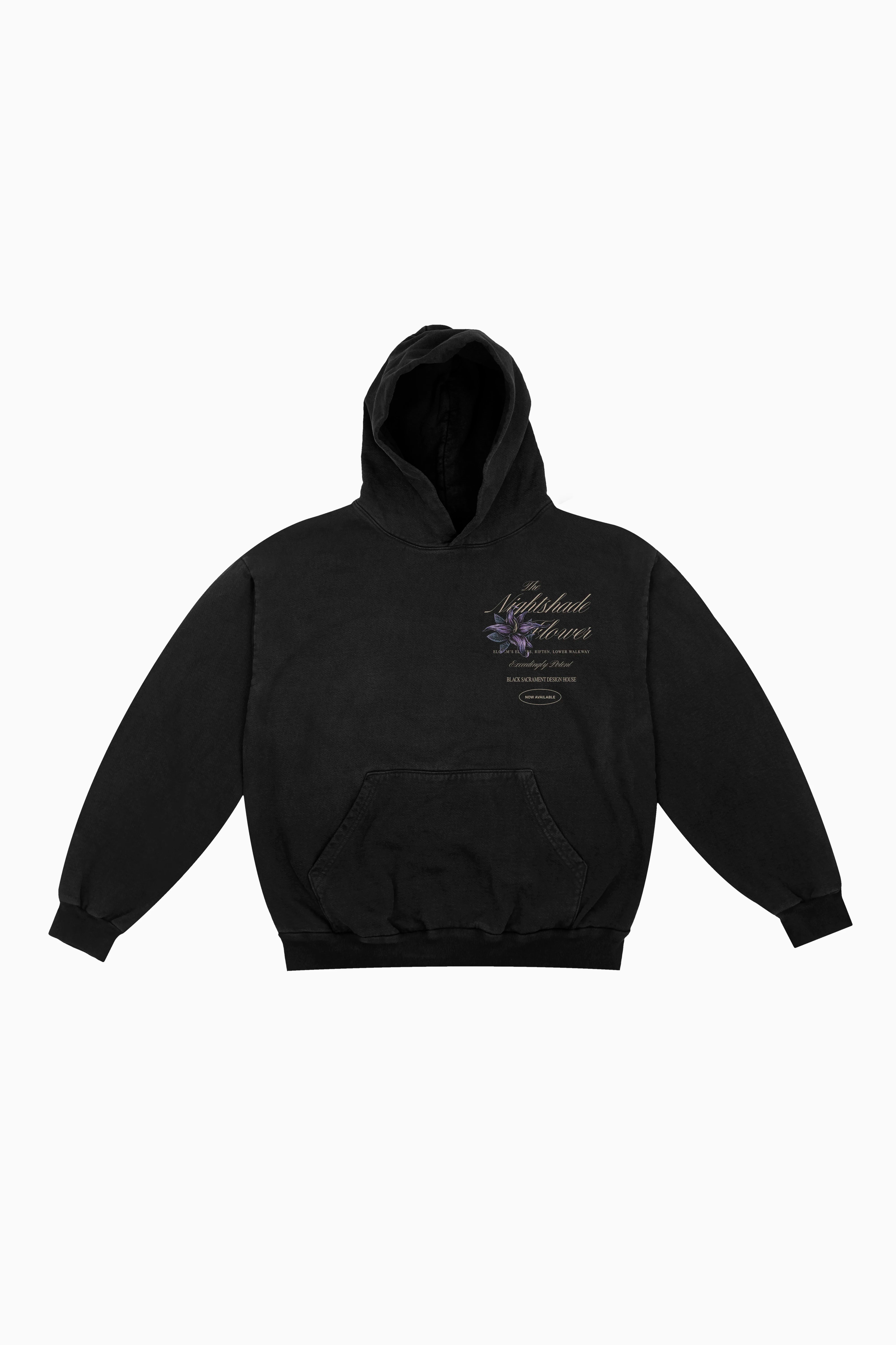 Nightshade Box Hoodie - Black