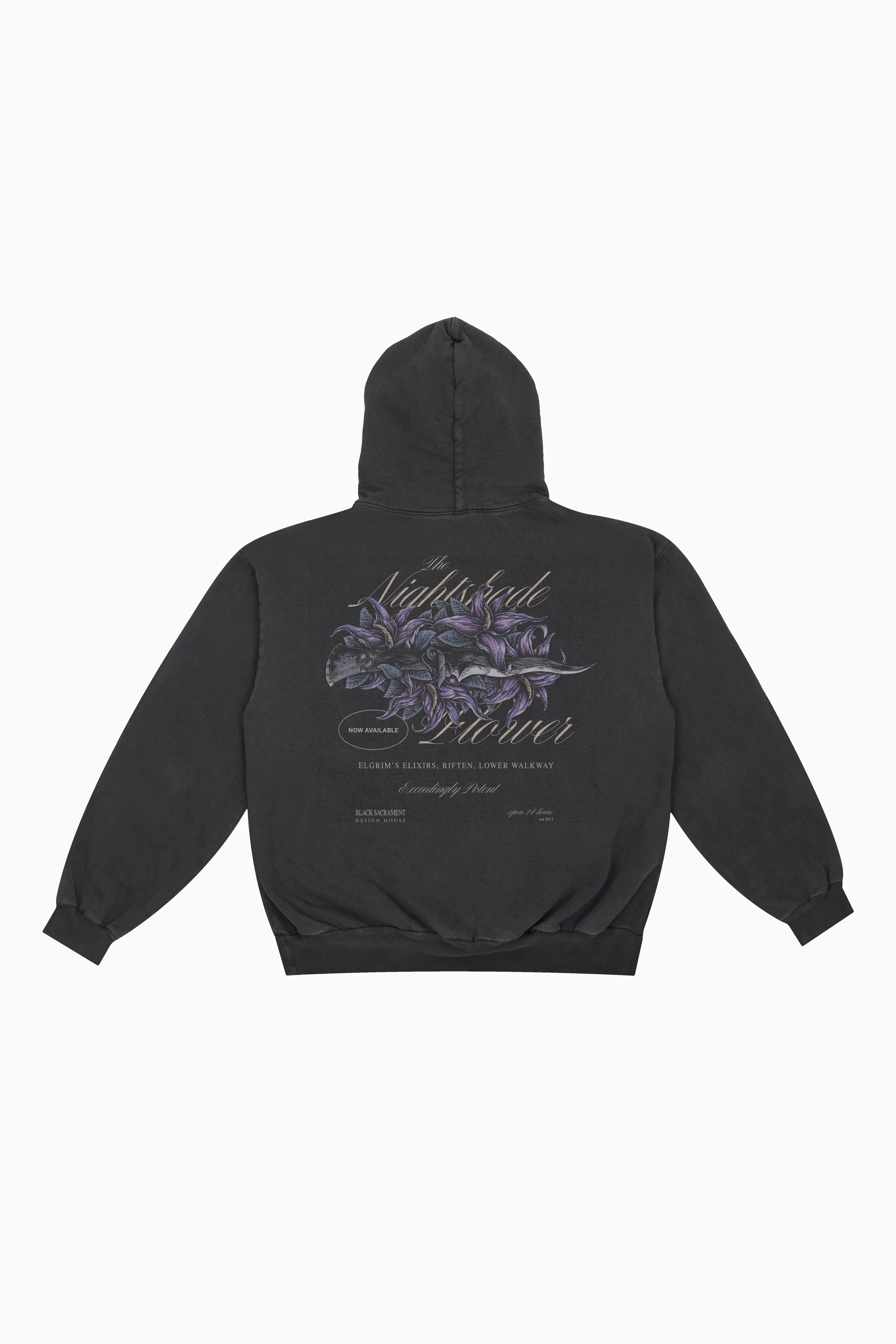 Nightshade Box Hoodie - Charcoal