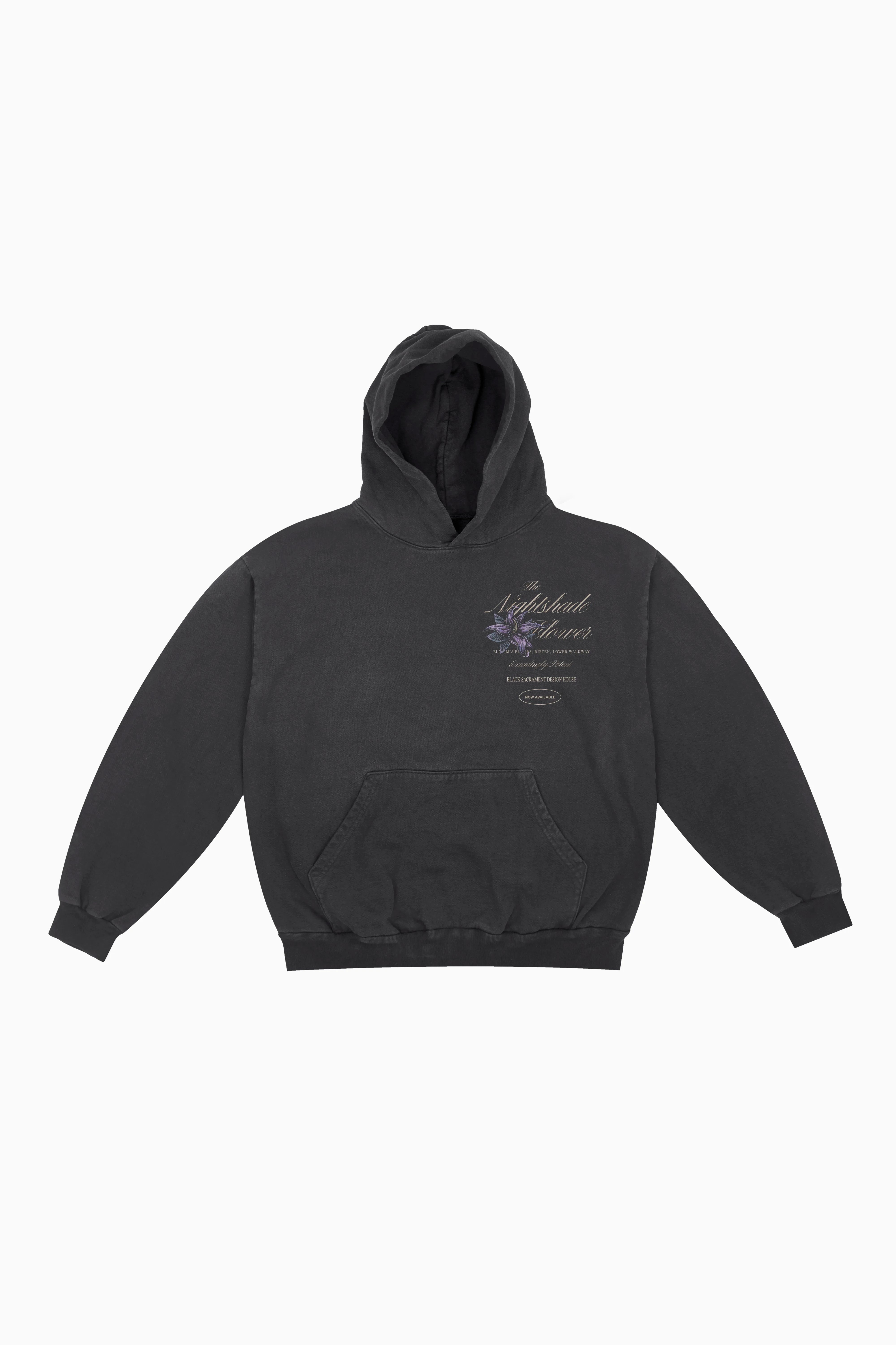 Nightshade Box Hoodie - Charcoal