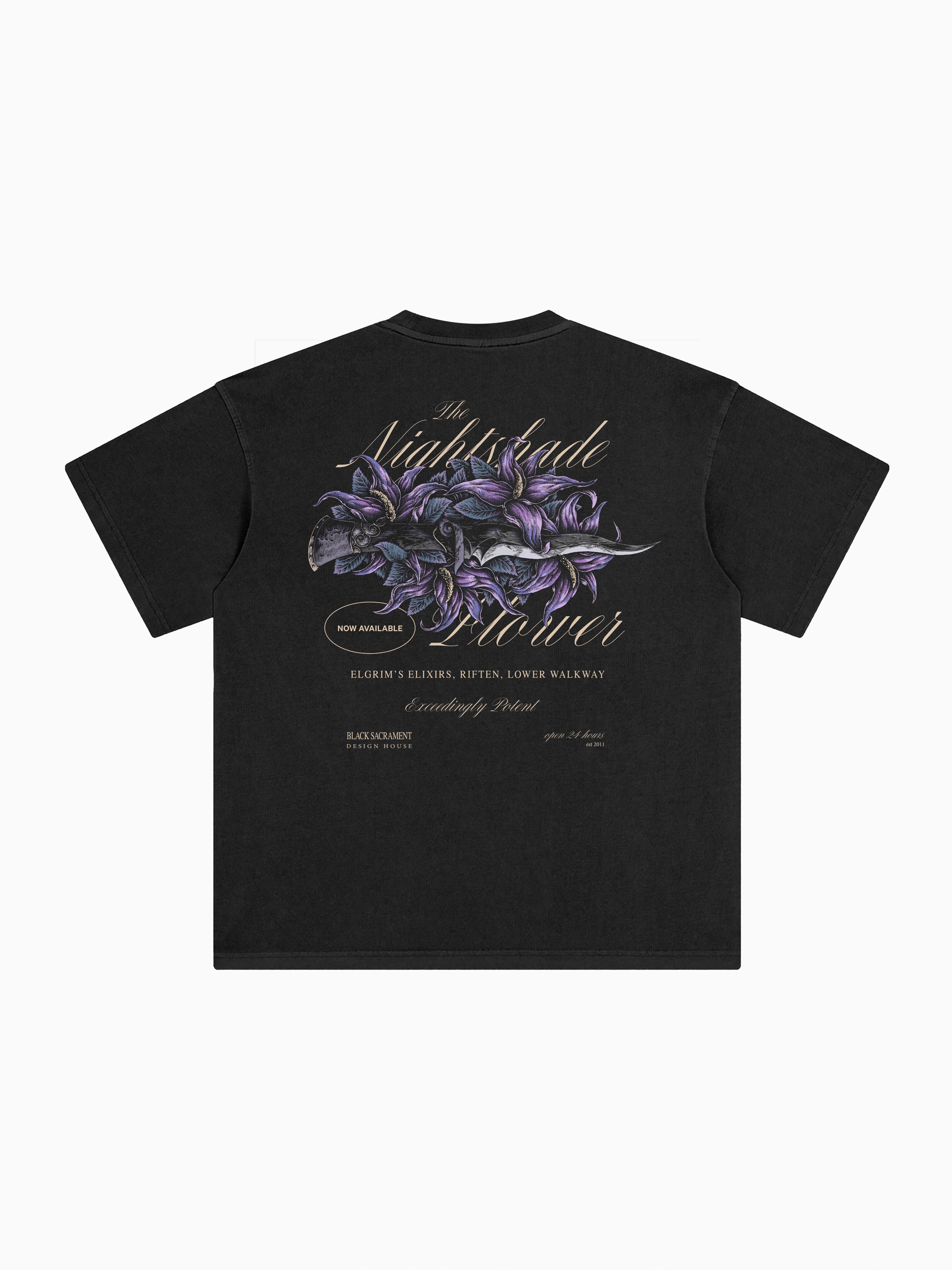 Nightshade Box Tee - Black