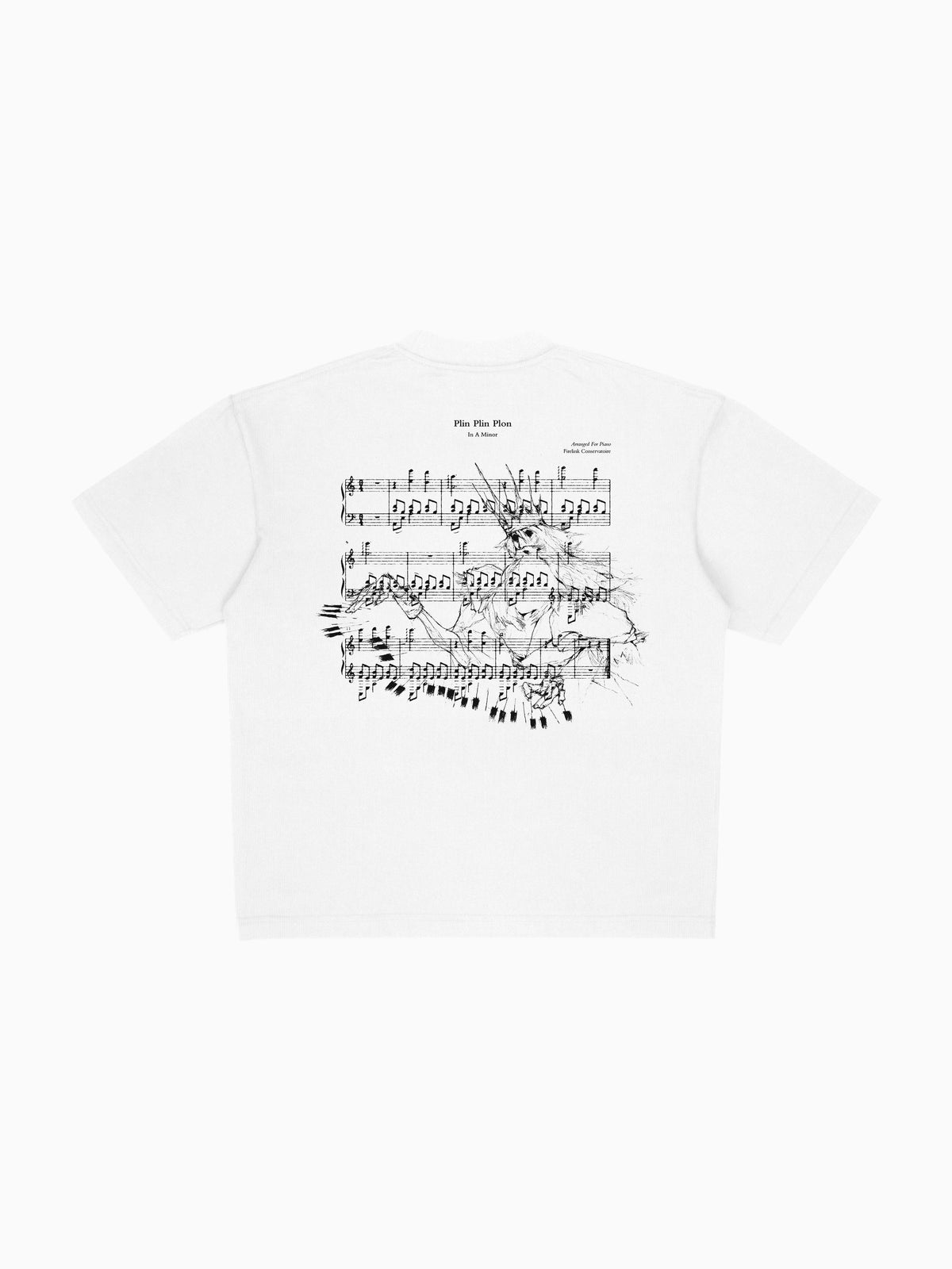 Plin Plon Tee - White (back mockup)
