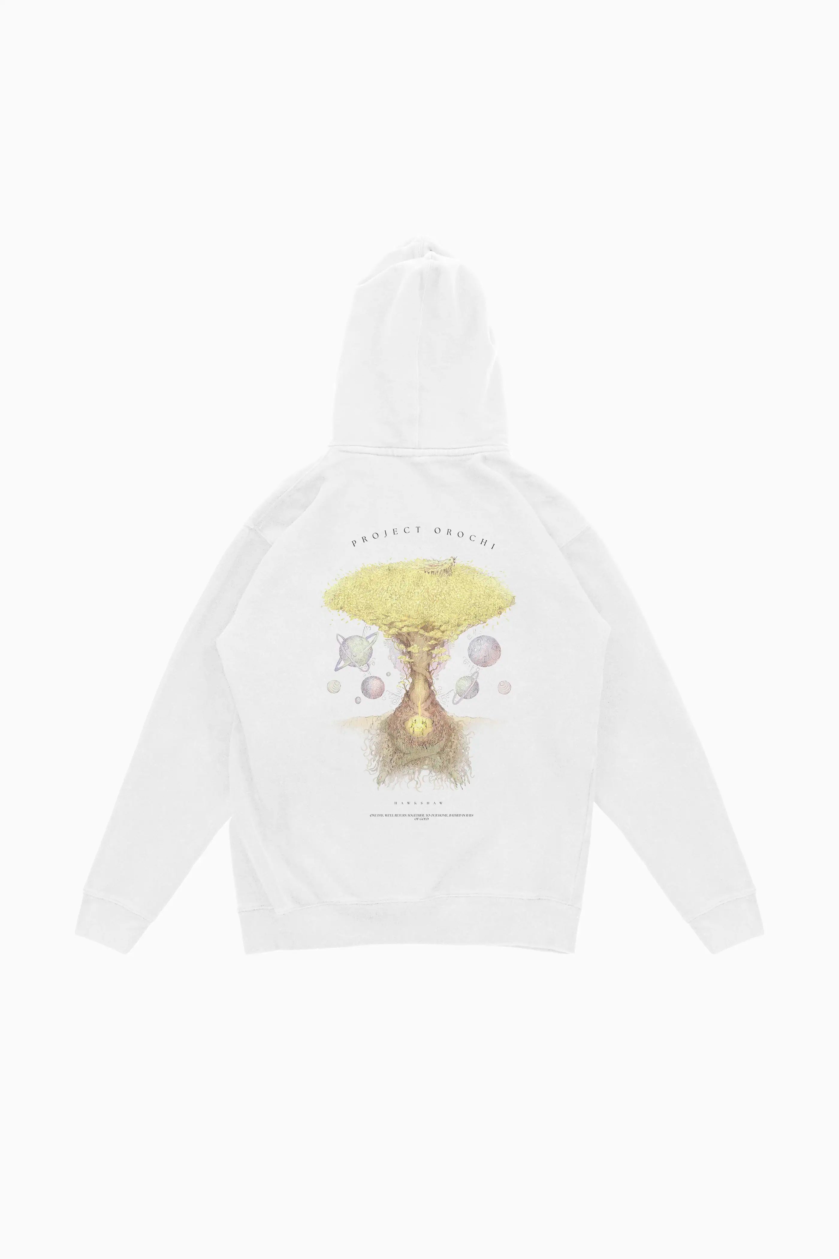 Rays of Gold Hoodie - White