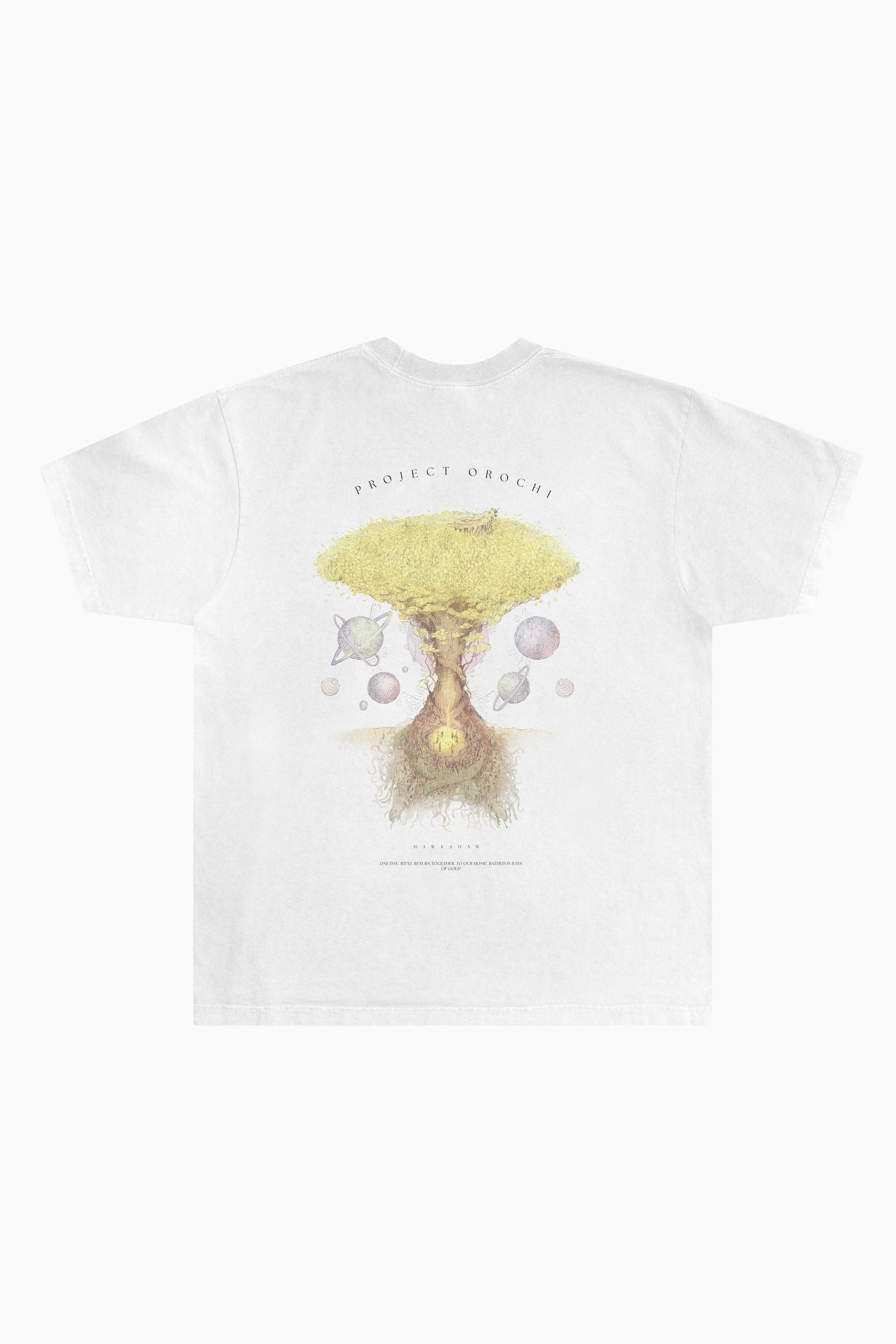 Rays of Gold Tee - White