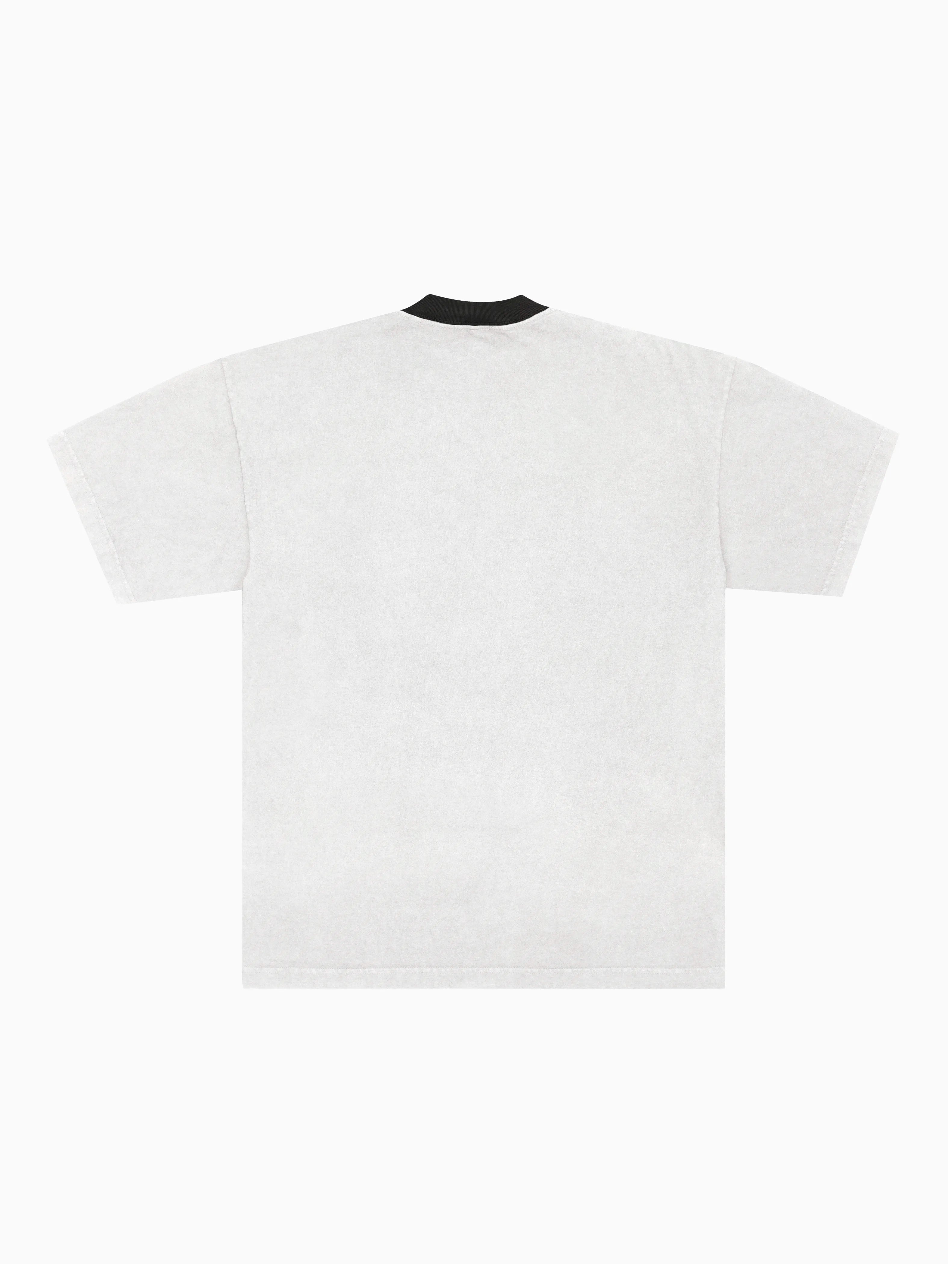 Red Elk Ringer Tee - White