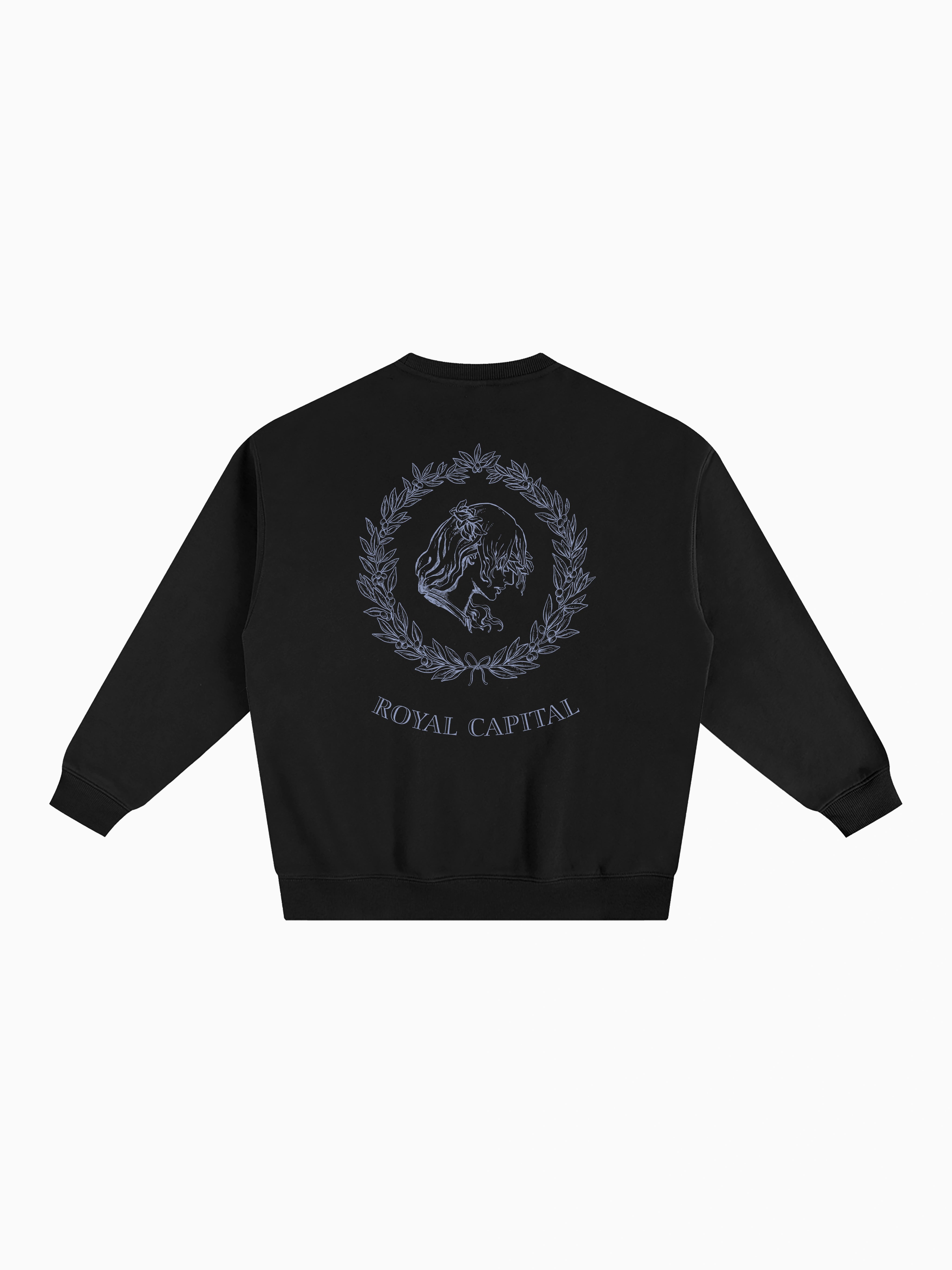 Royal Capital Box Crewneck - Black