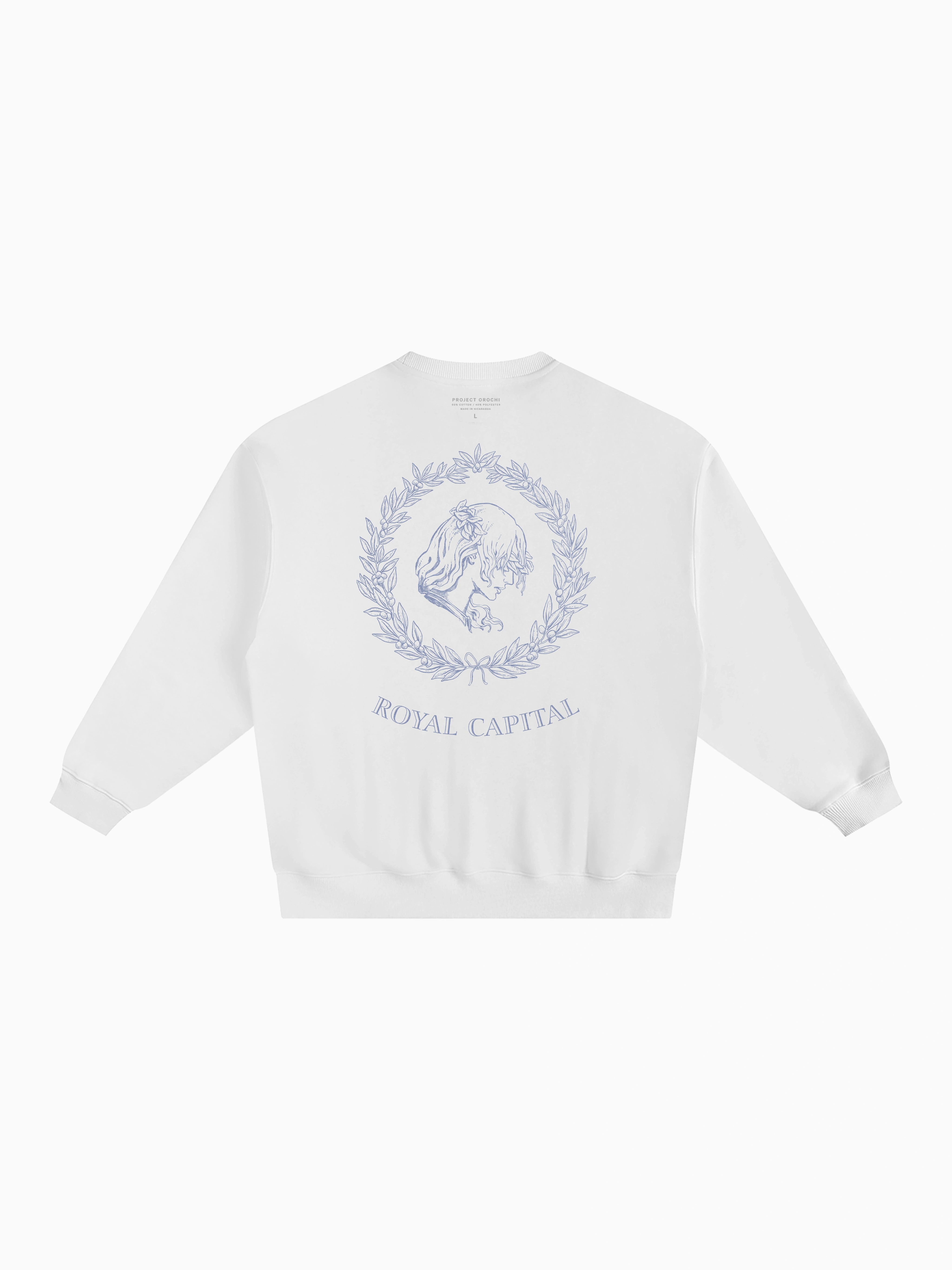 Royal Capital Box Crewneck - White
