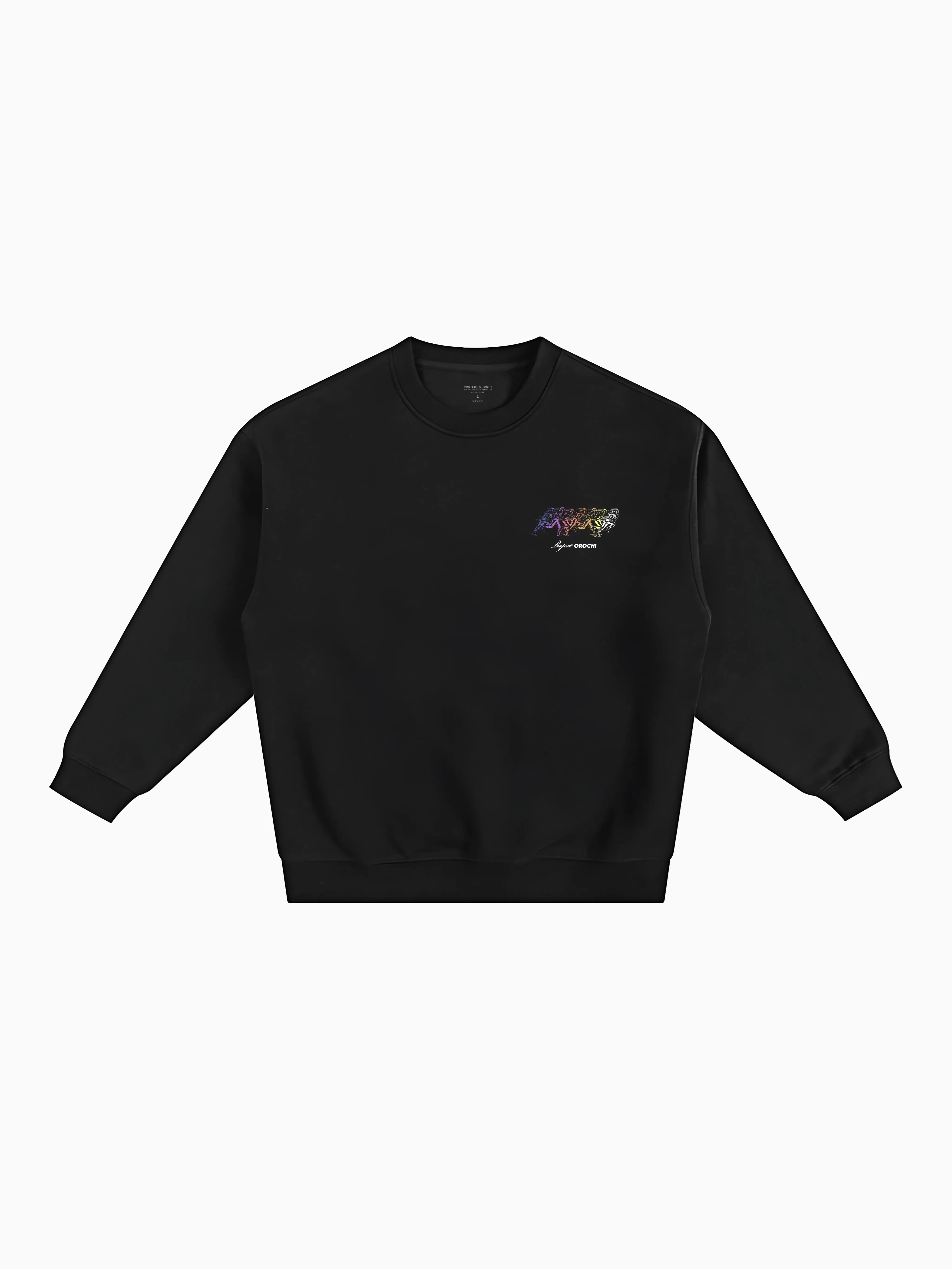 Run Club Box Crewneck - Black