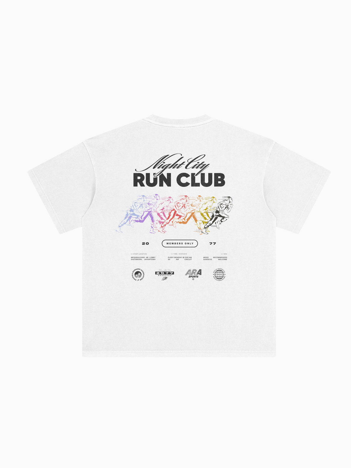 Run Club Box Tee - White