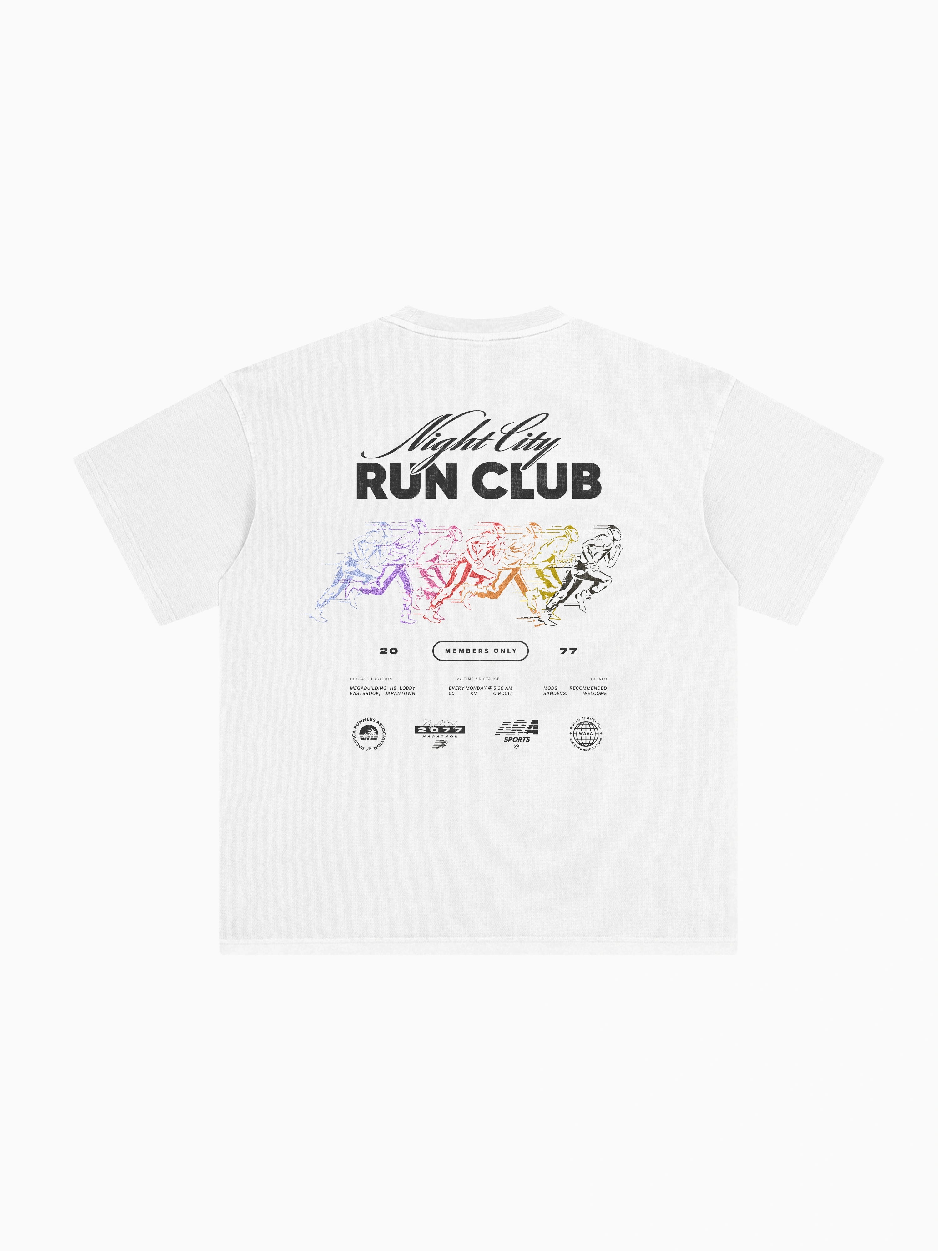 Run Club Box Tee - White