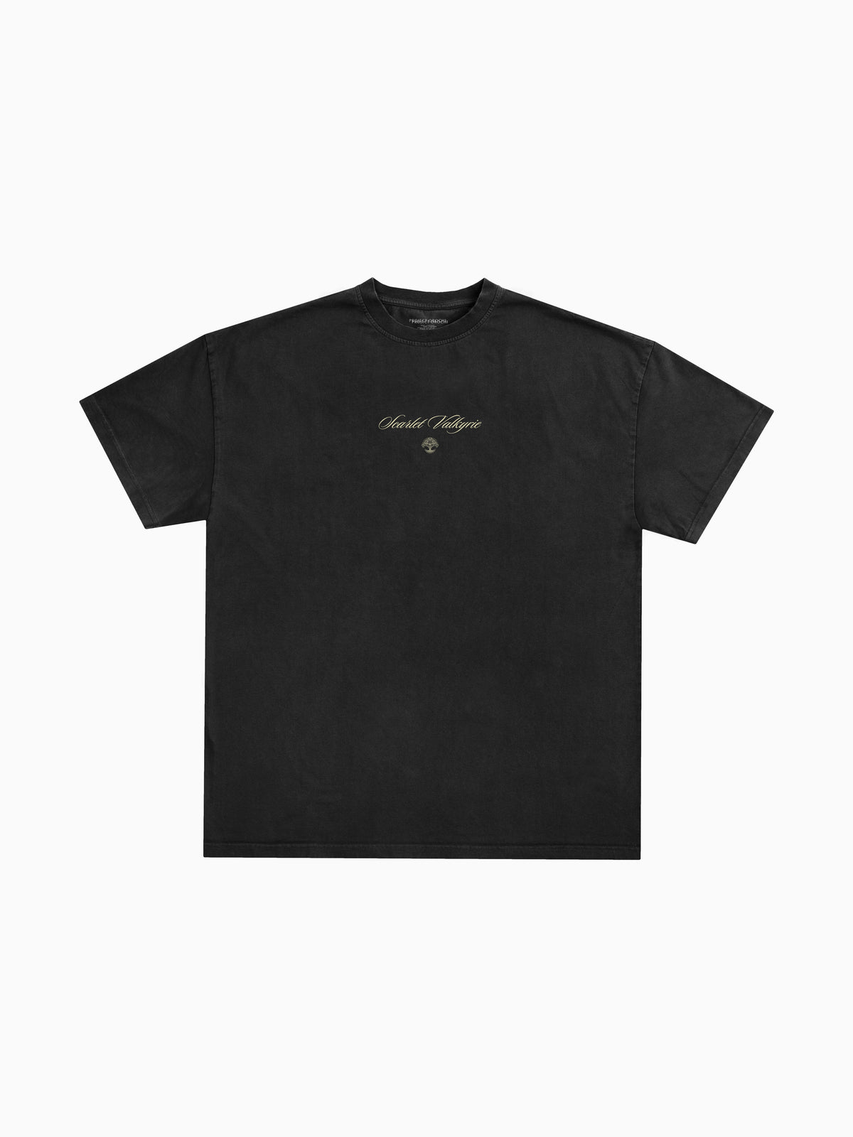Scarlet Valkyrie Tee - Black (front mockup)