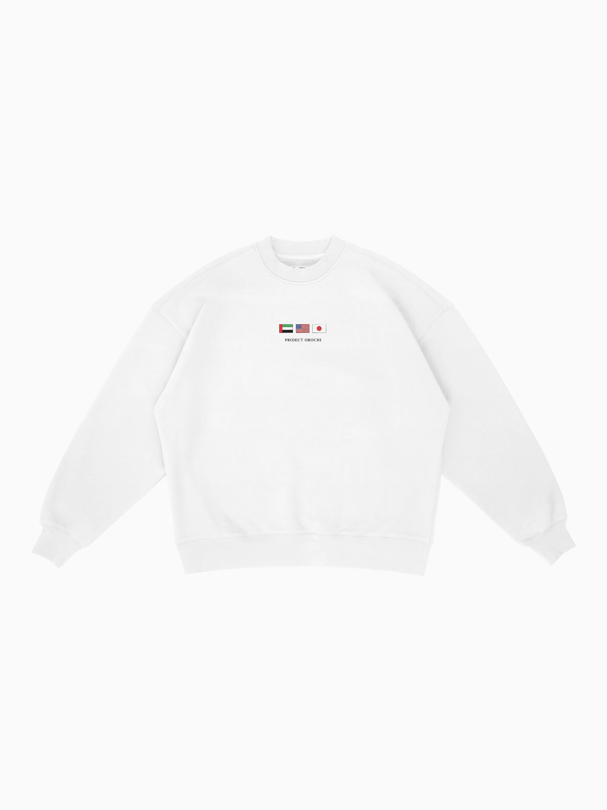 Sky Tower Crewneck - White (front mockup)