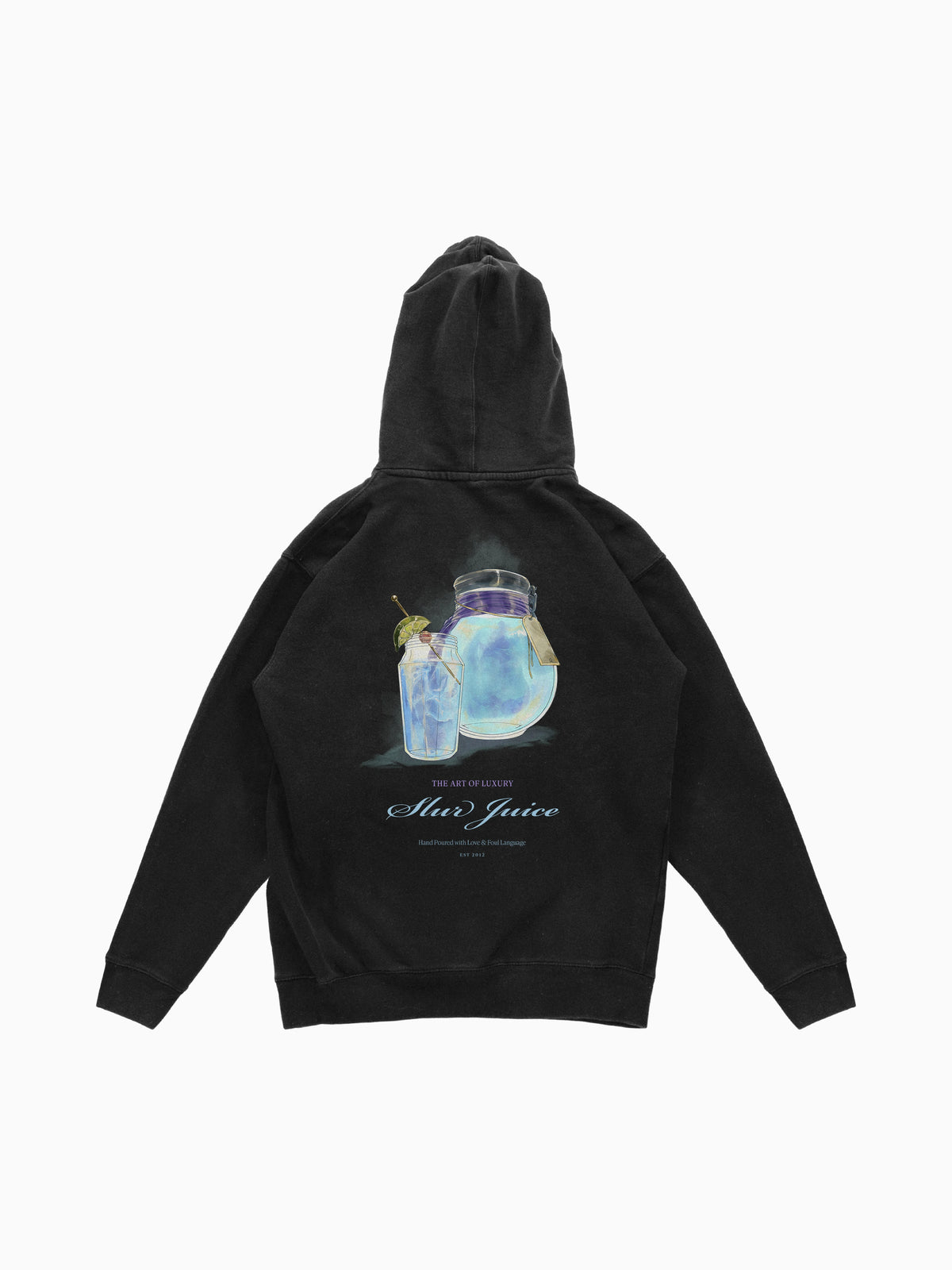 Slur Juice Hoodie - Black (back mockup)