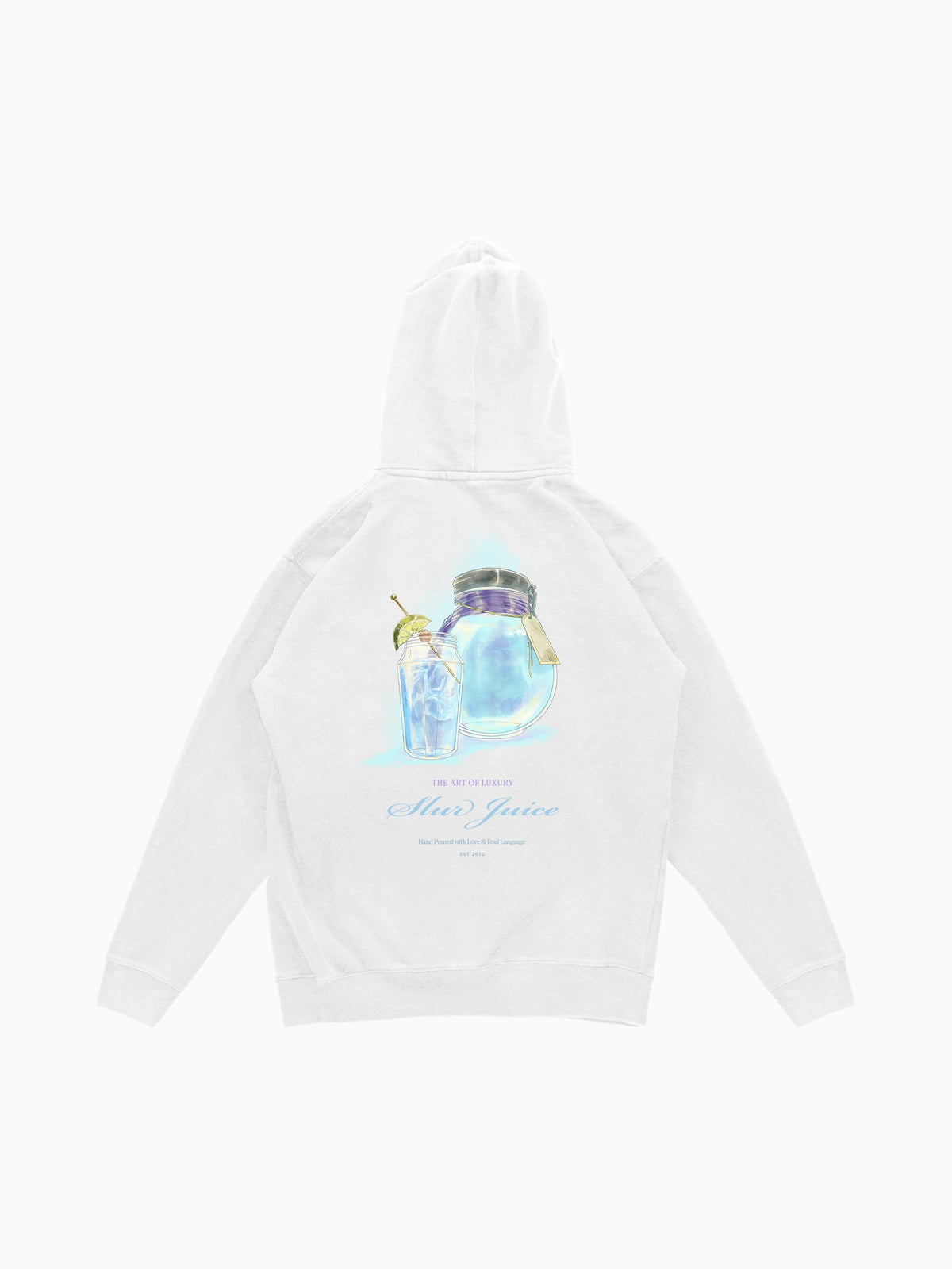Slur Juice Hoodie - White (back mockup)