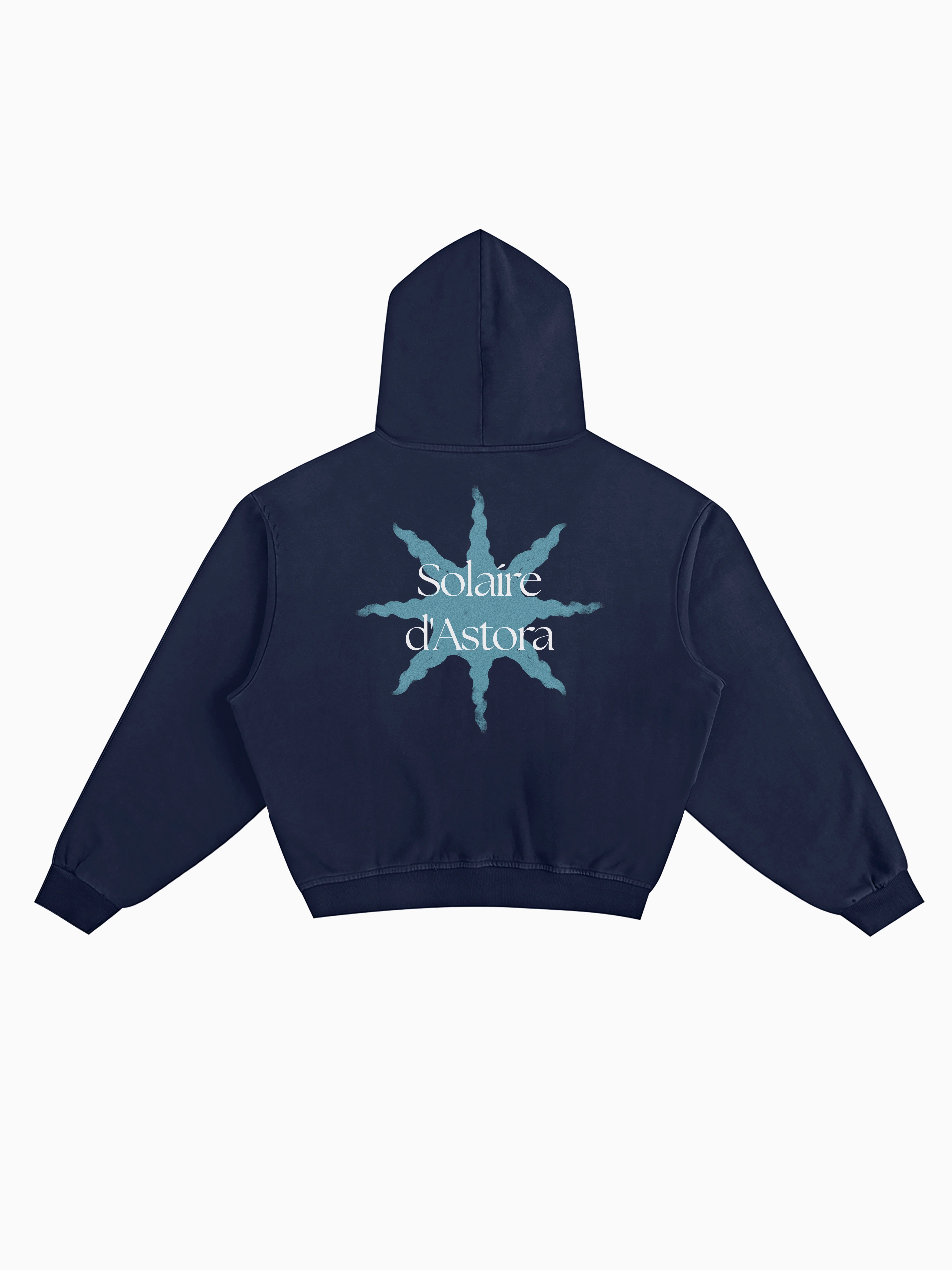 Solaire Box Hoodie - Navy