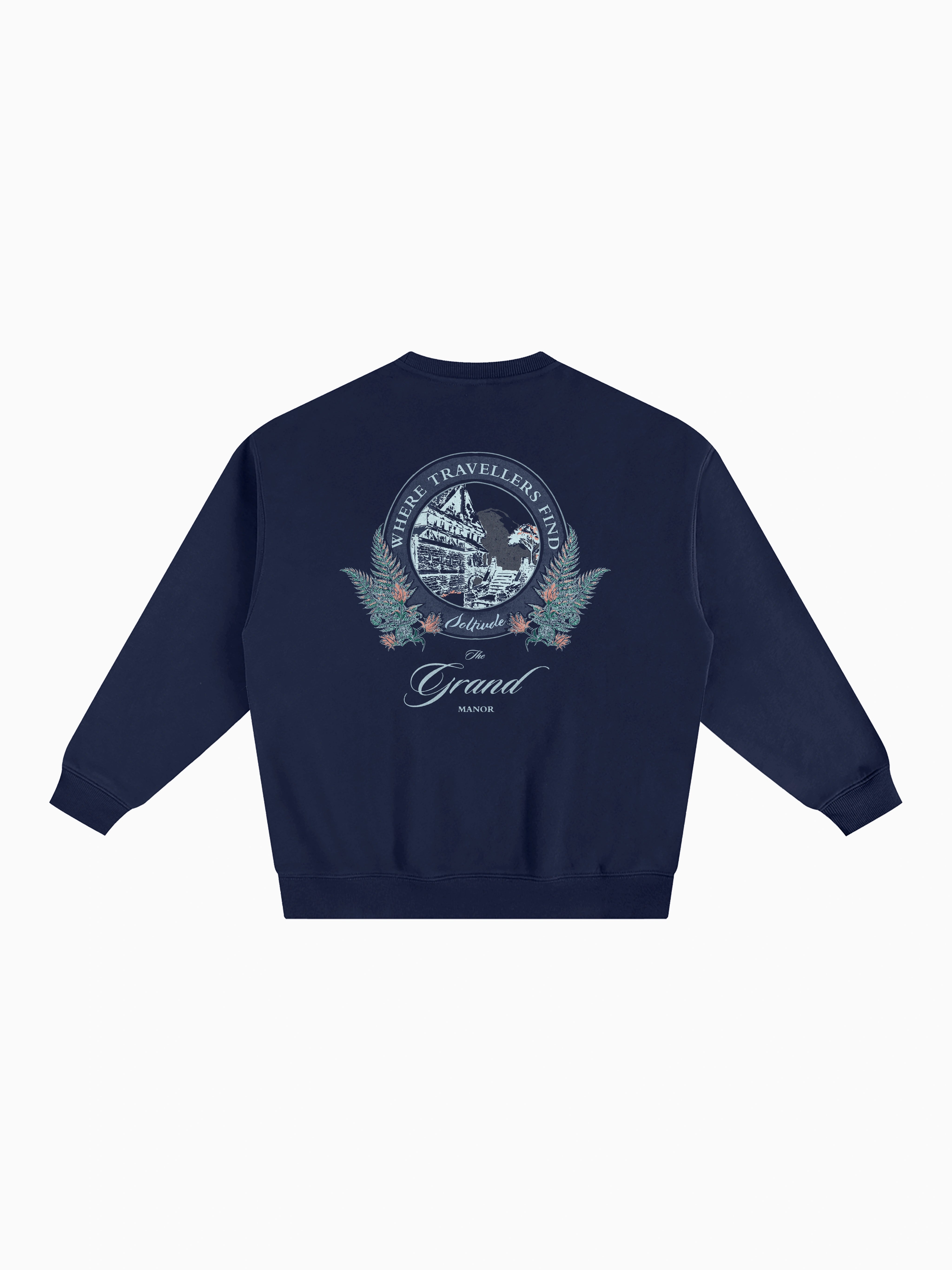 Solitude Box Crewneck - Navy