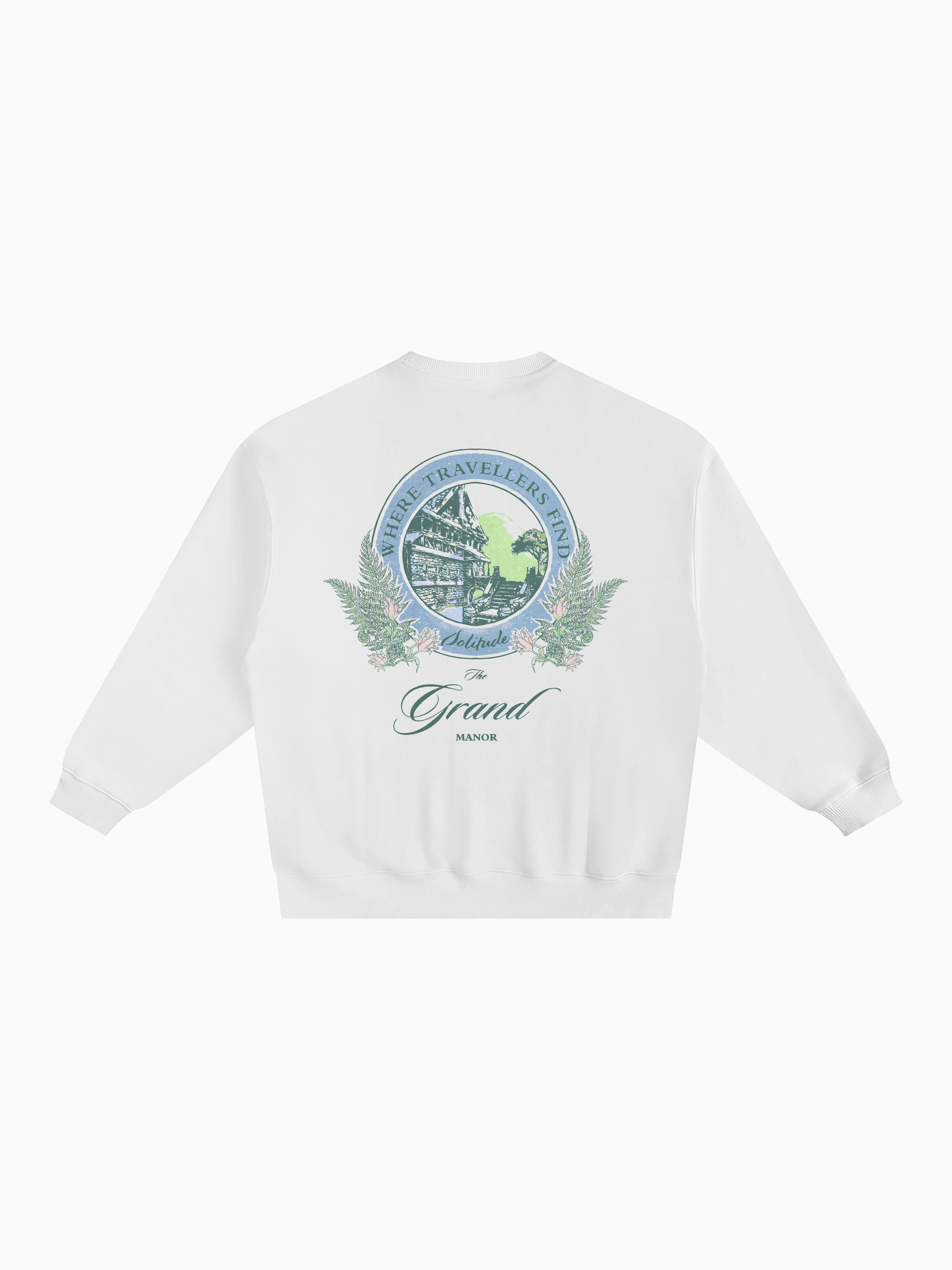 Solitude Box Crewneck - White
