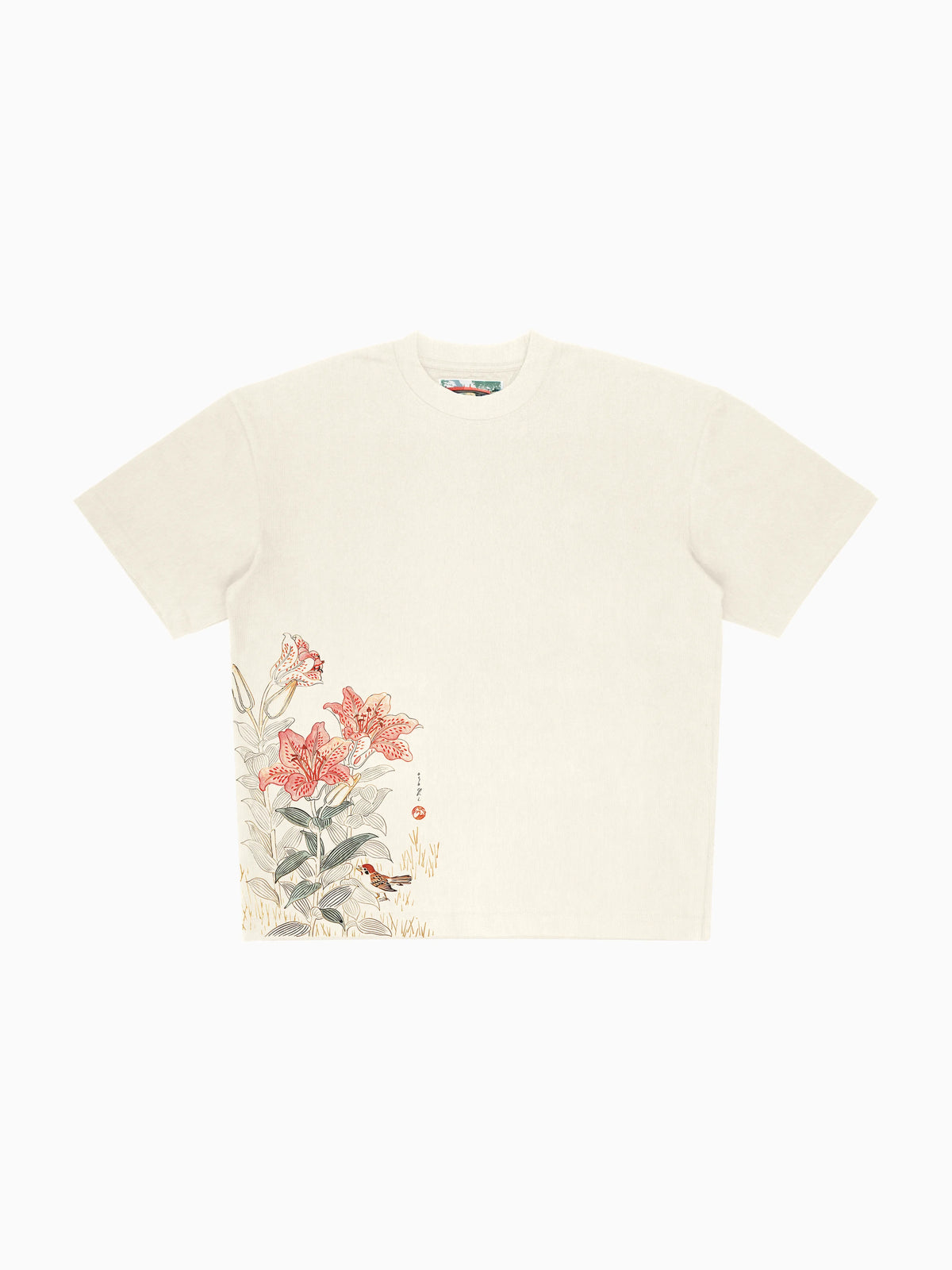 Sparrow Tee - Natural (front mockup)
