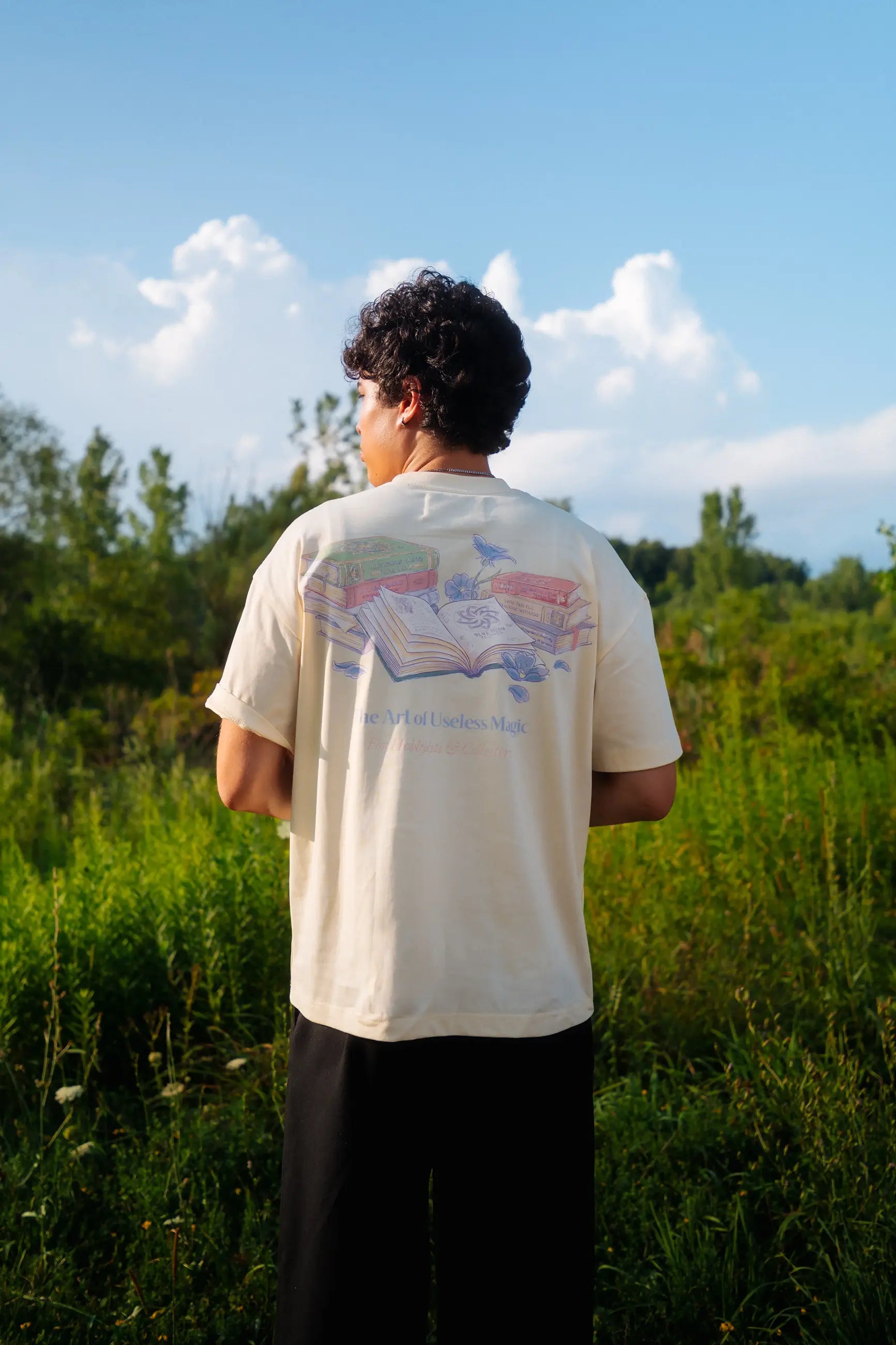 Spellbooks Tee -  Natural