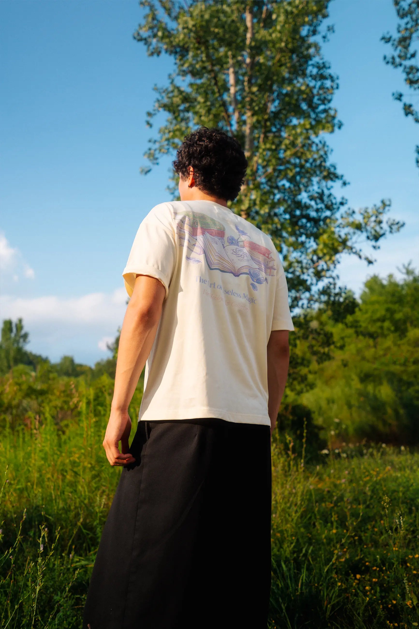 Spellbooks Tee -  Natural