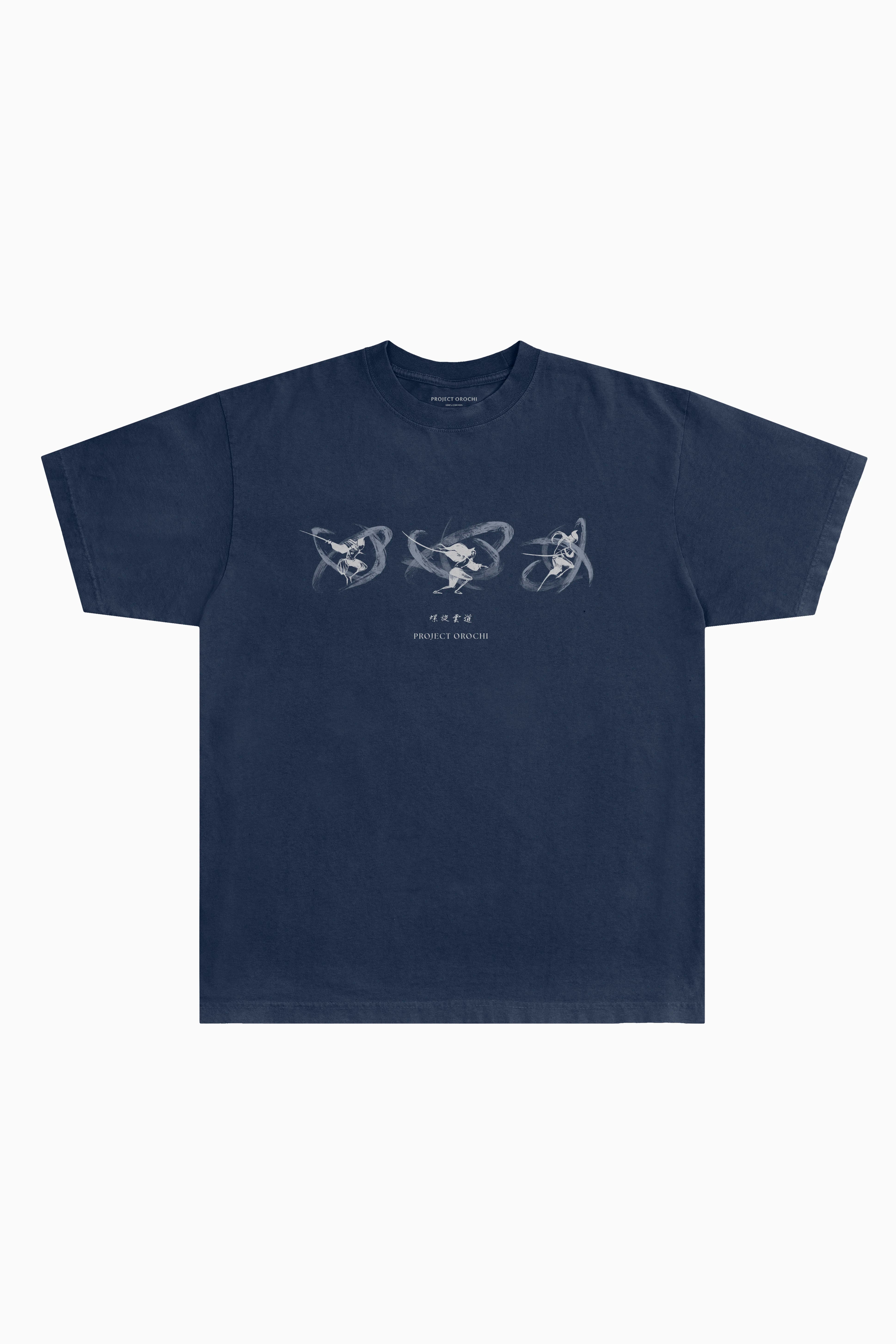 Spiral Passage Tee - Navy