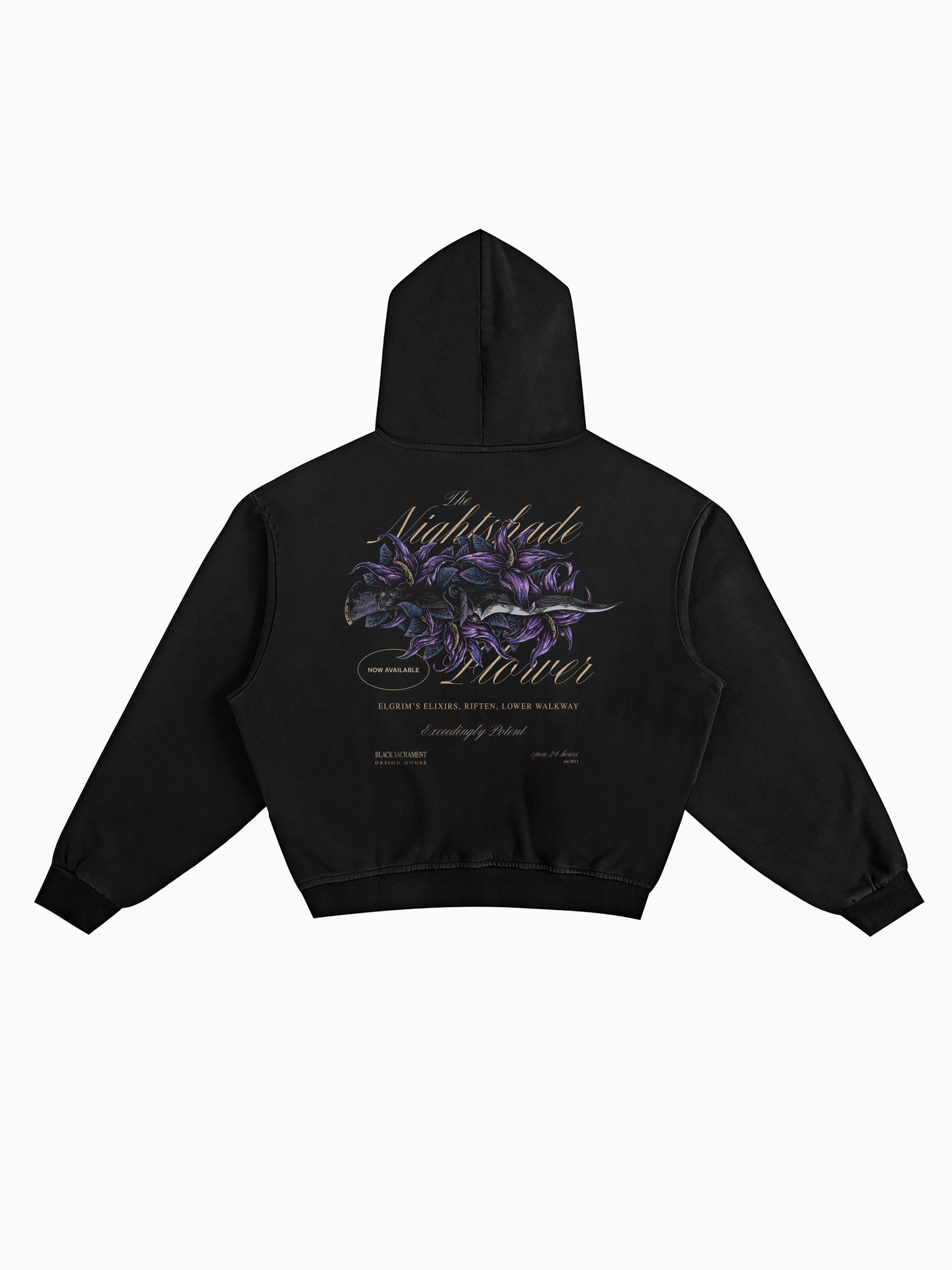 thenightshadeflowershoodieblac