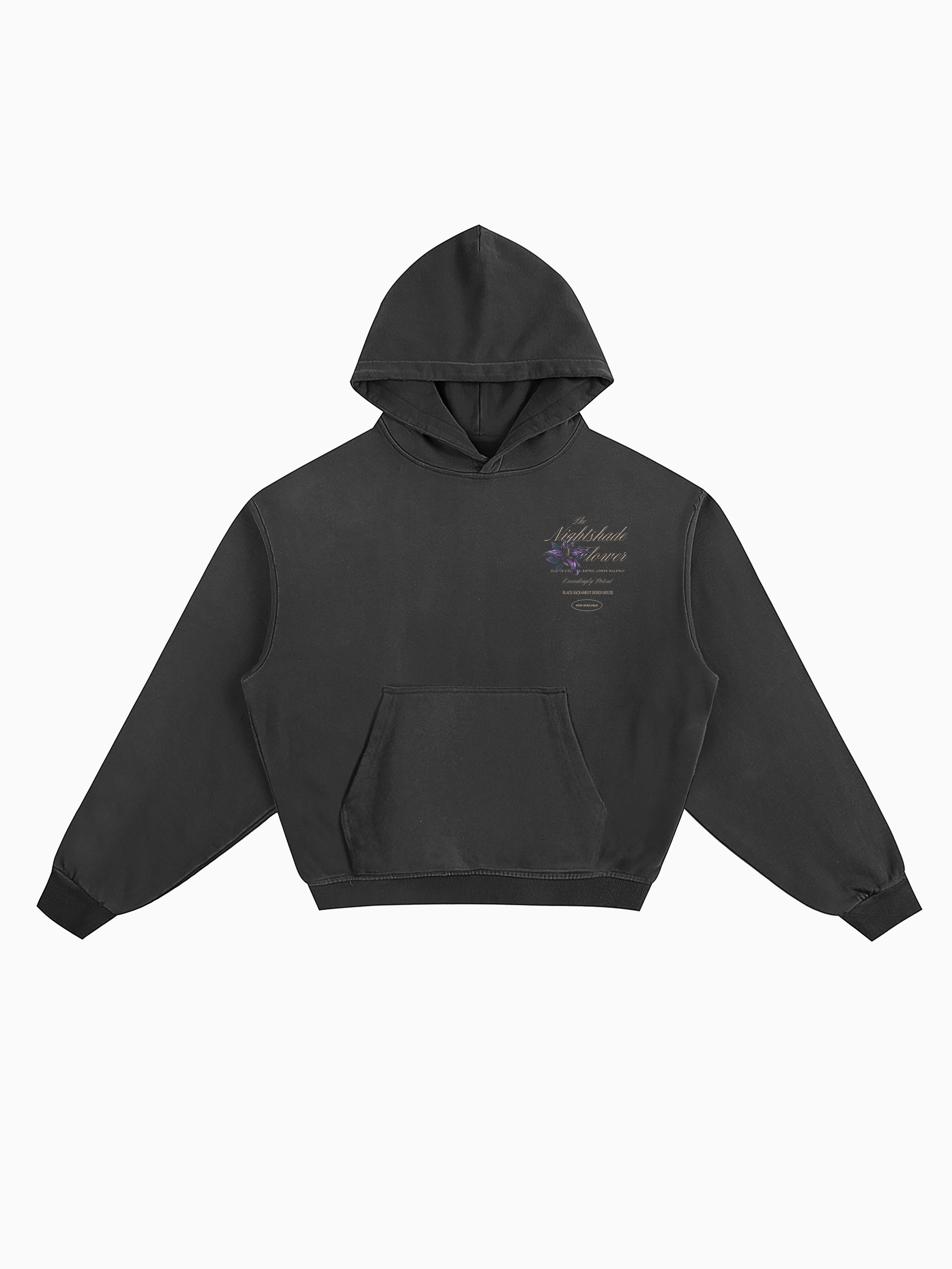 Nightshade Box Hoodie - Charcoal
