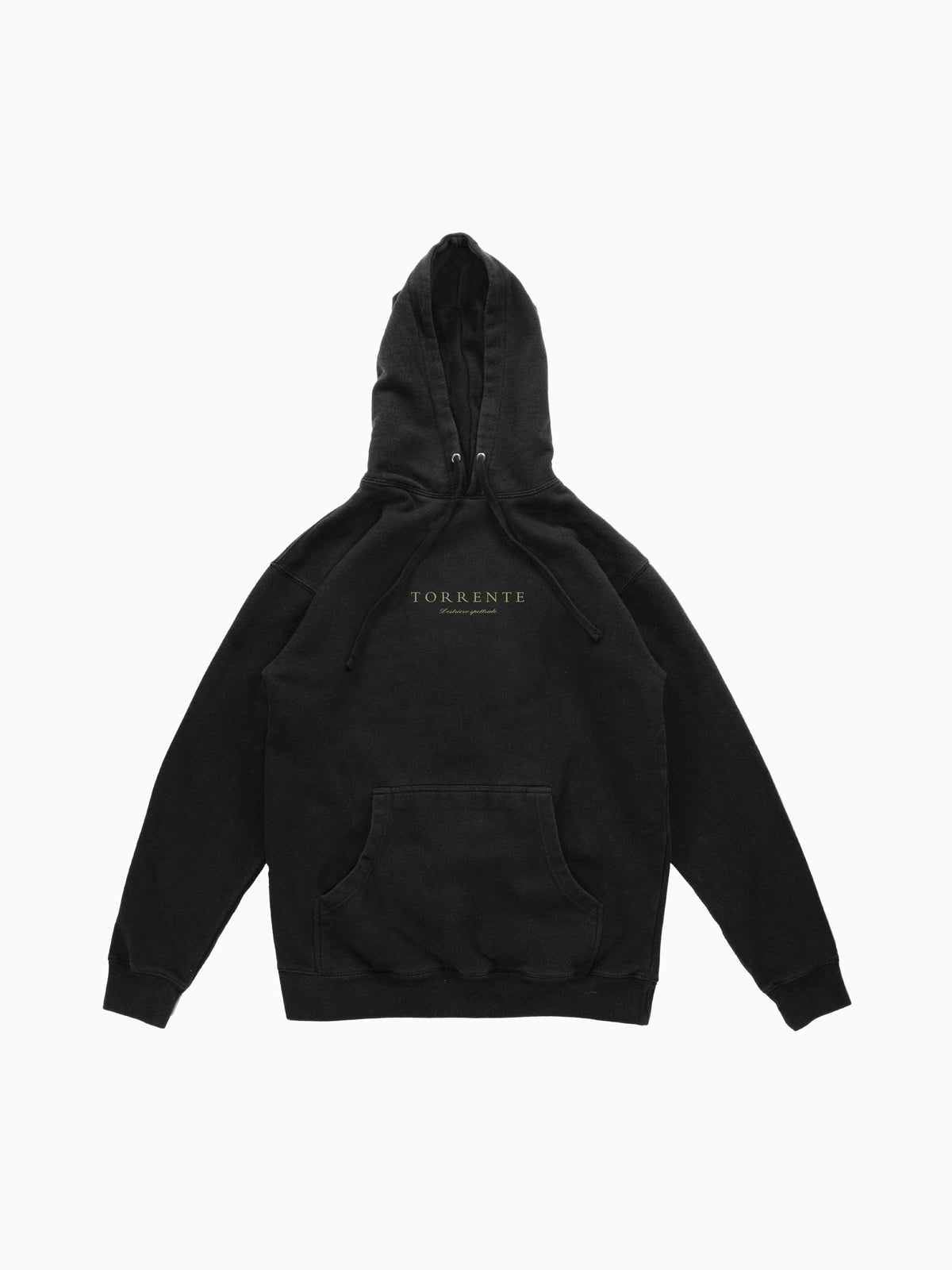 Torrente Hoodie - Black (front mockup)