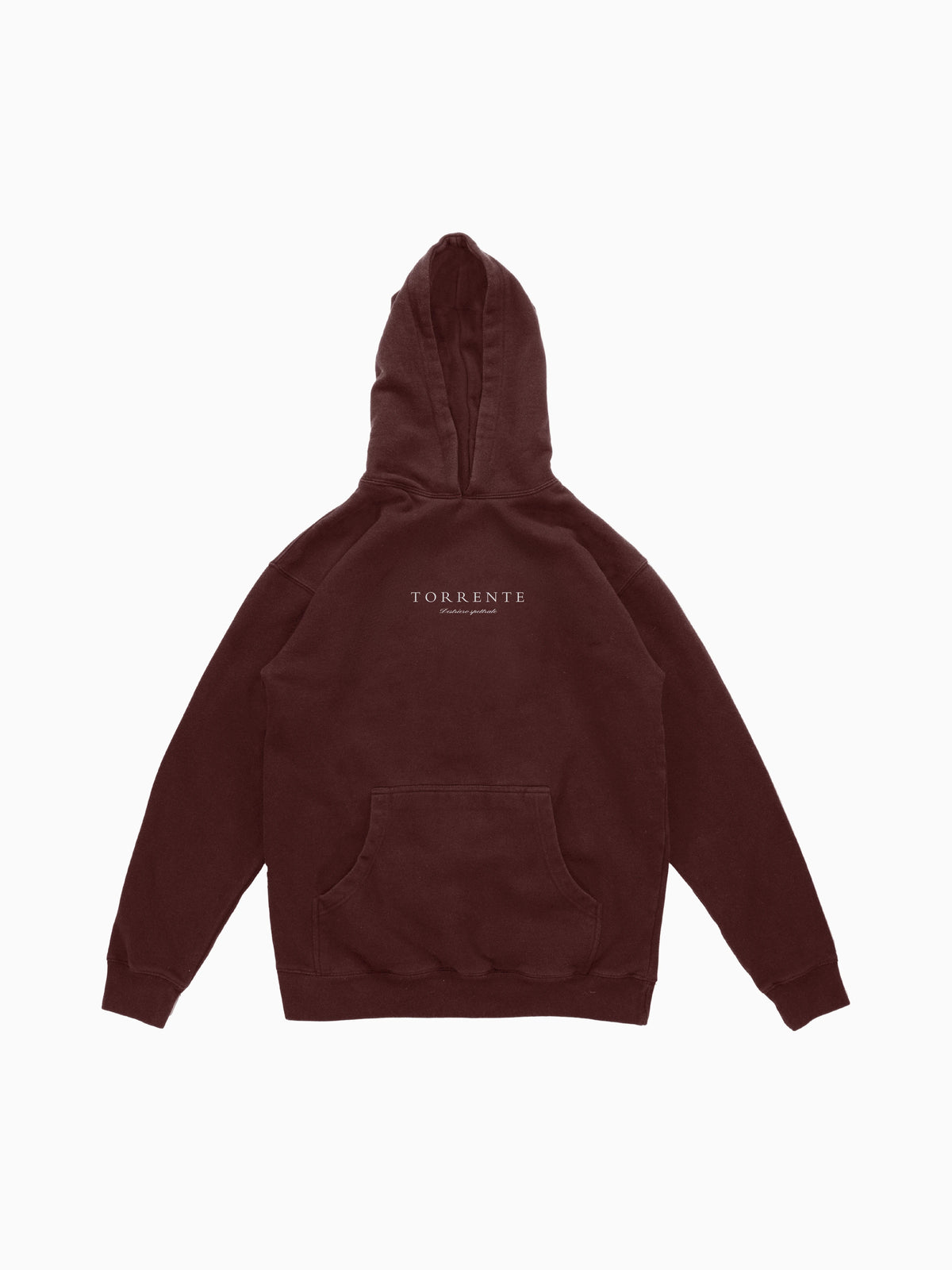 Torrente Hoodie - Maroon (front mockup)