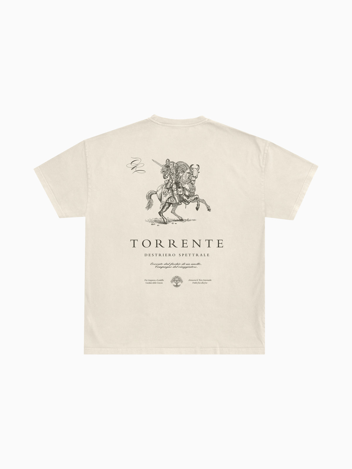 Torrente Tee - Natural (back mockup)