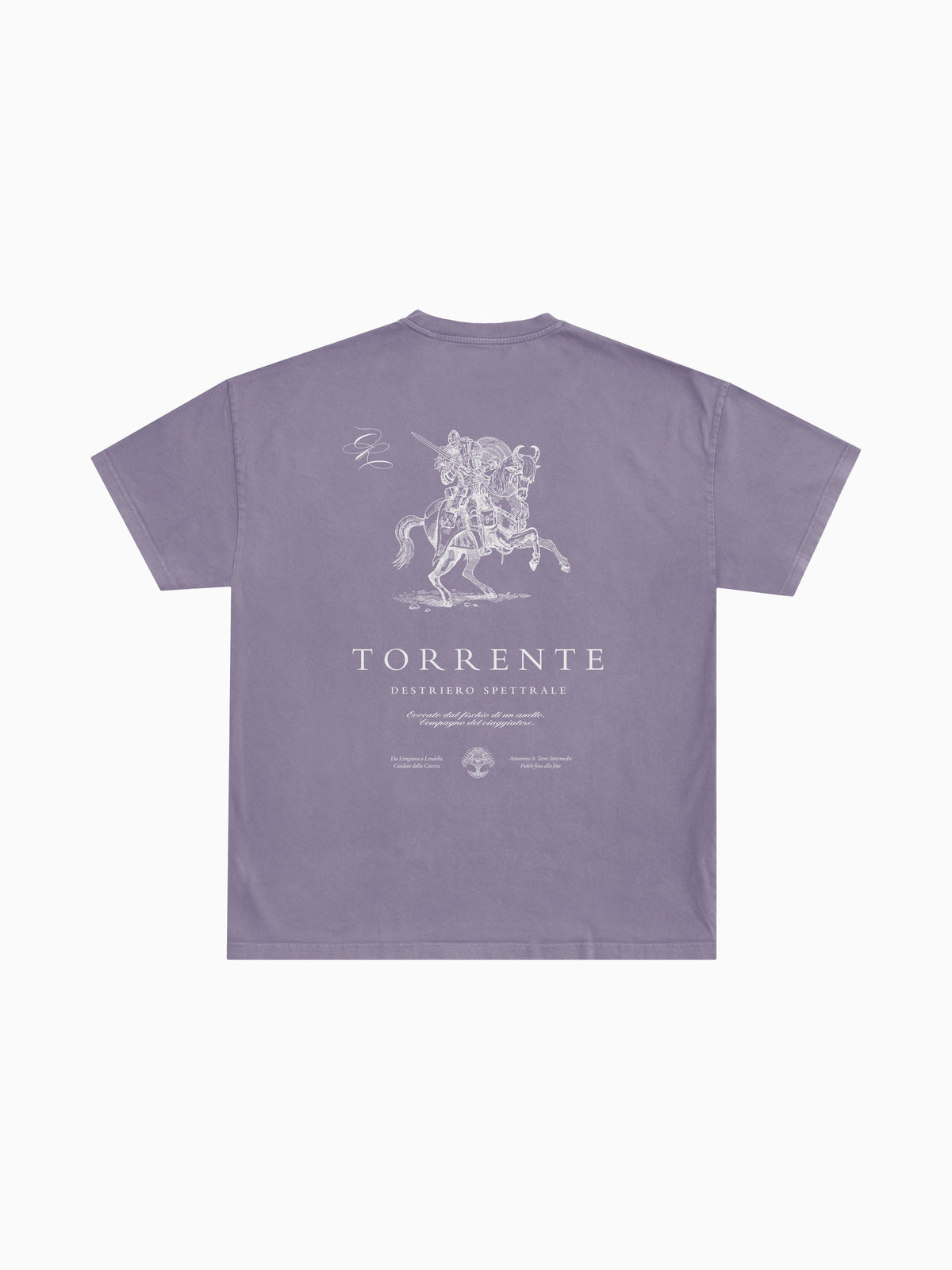 Torrente Tee - Plum (back mockup)