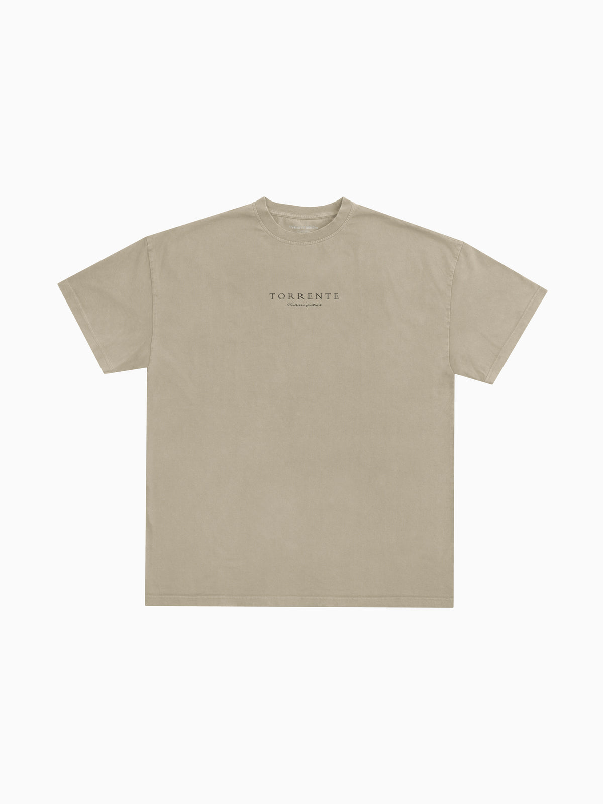 Torrente Tee - Sand (front mockup)