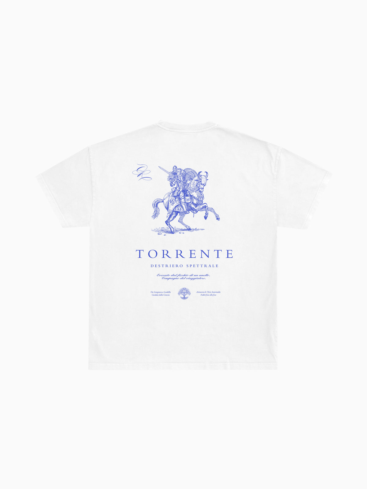 Torrente Tee - White (back mockup)