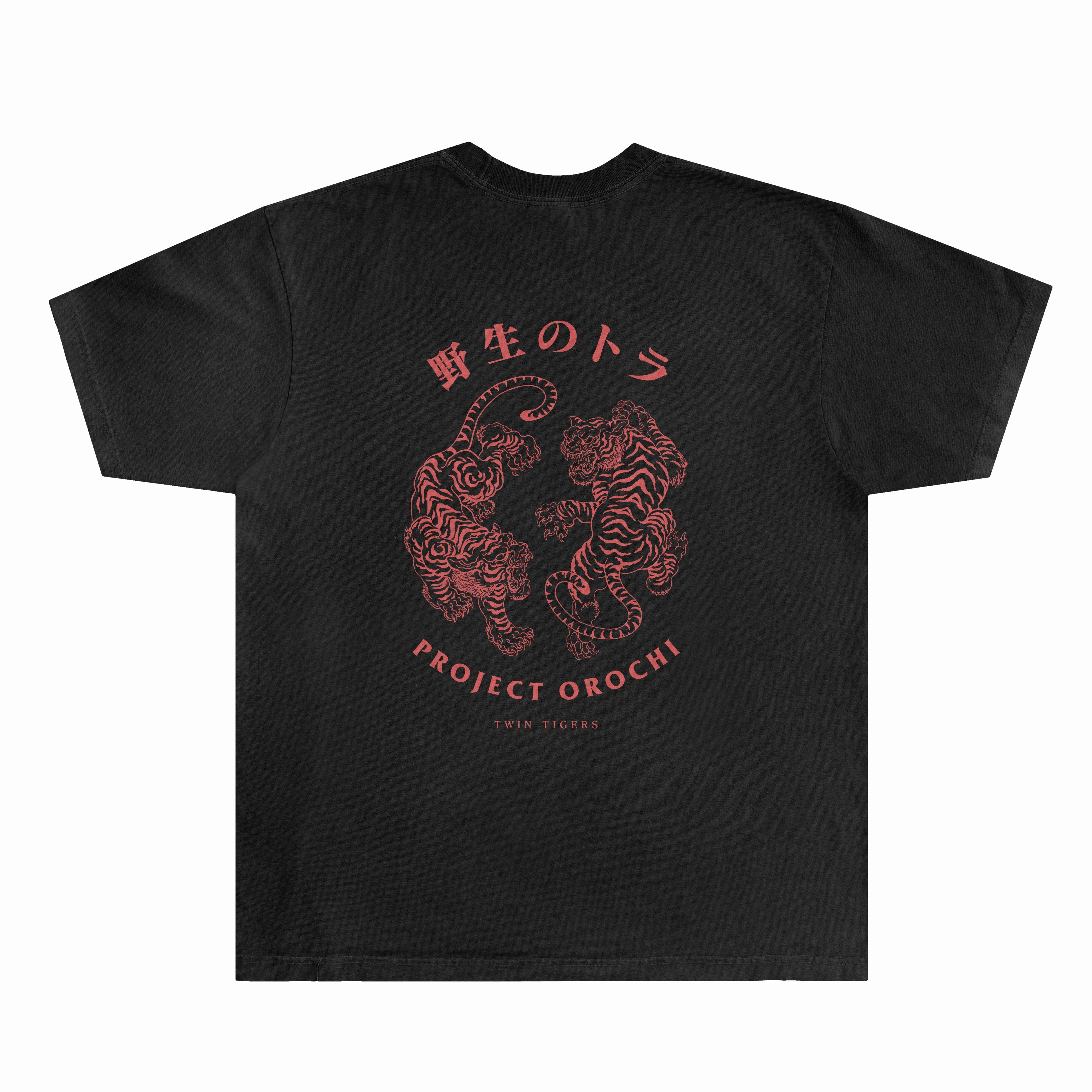 Twin Tigers Tee - Black