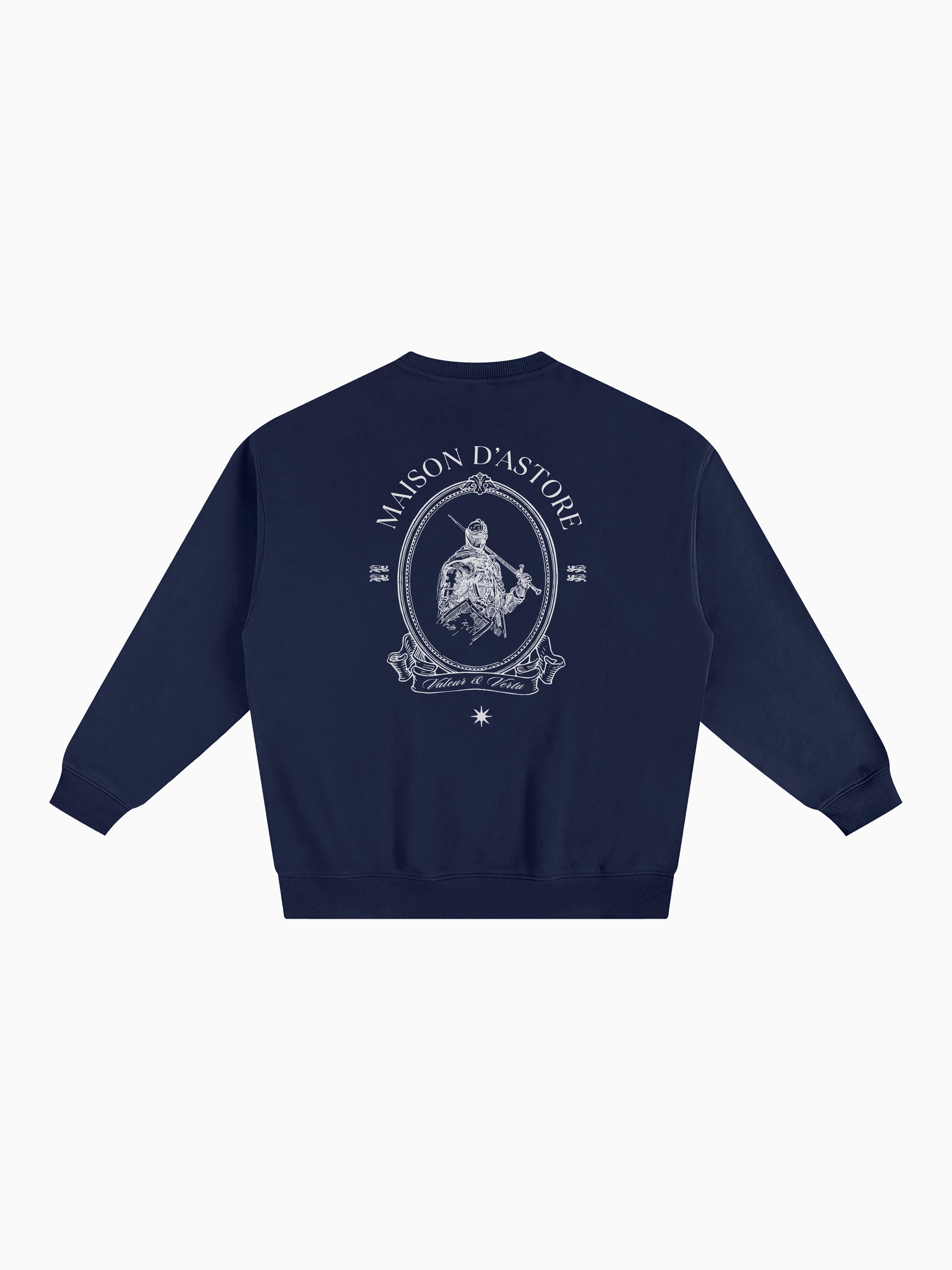 Valor Box Crewneck - Navy