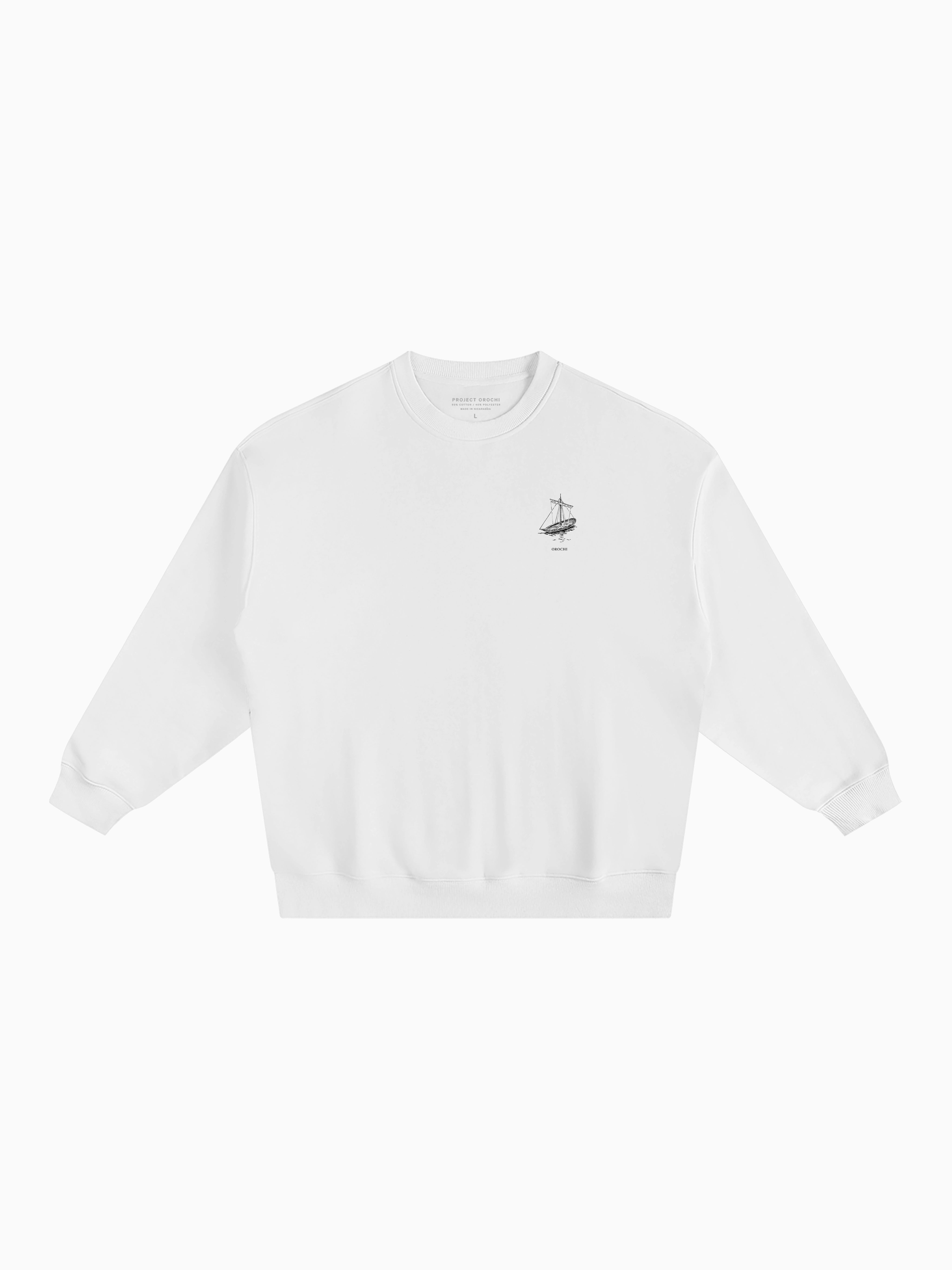 Vinland Box Crewneck - White