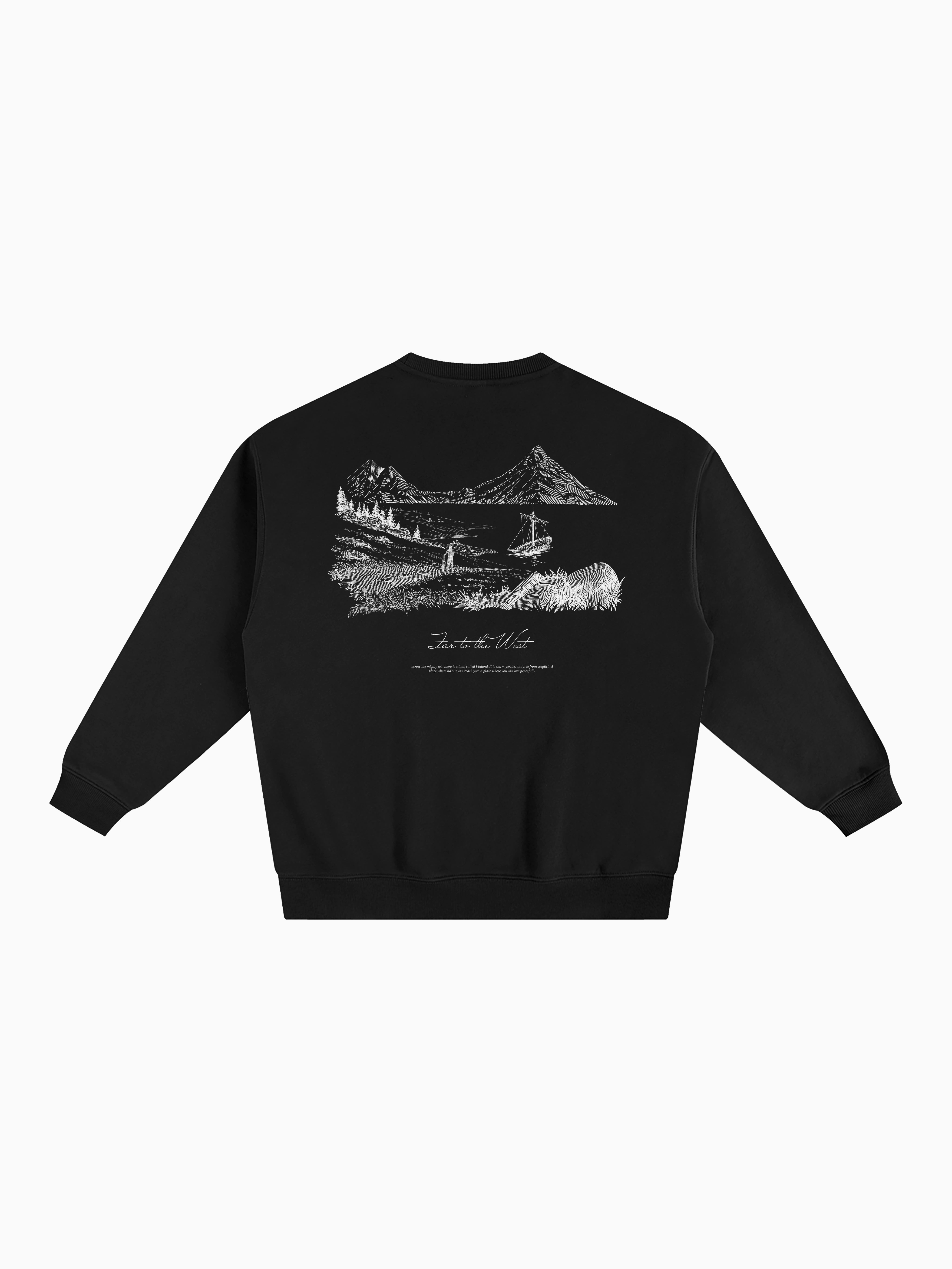 Vinland Box Crewneck - Black