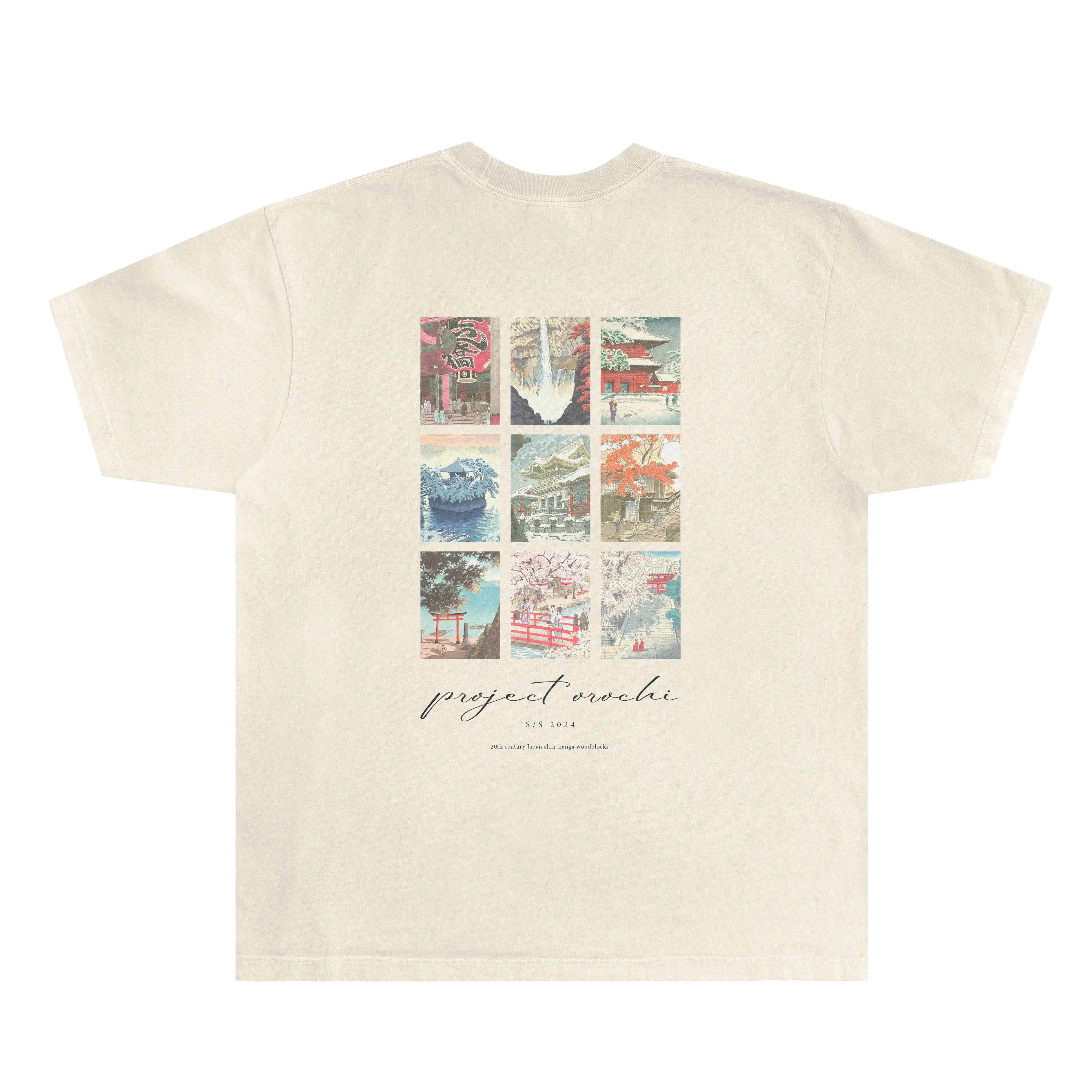 Woodblock Tee - Natural