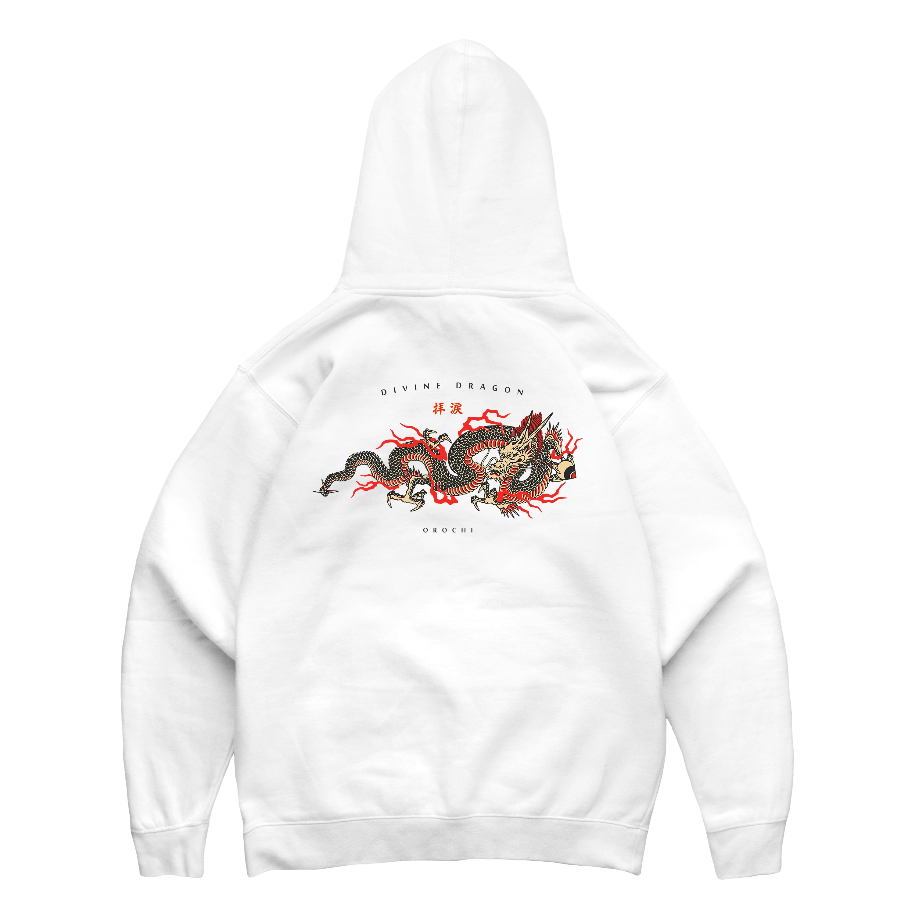 Divine Dragon Hoodie - White