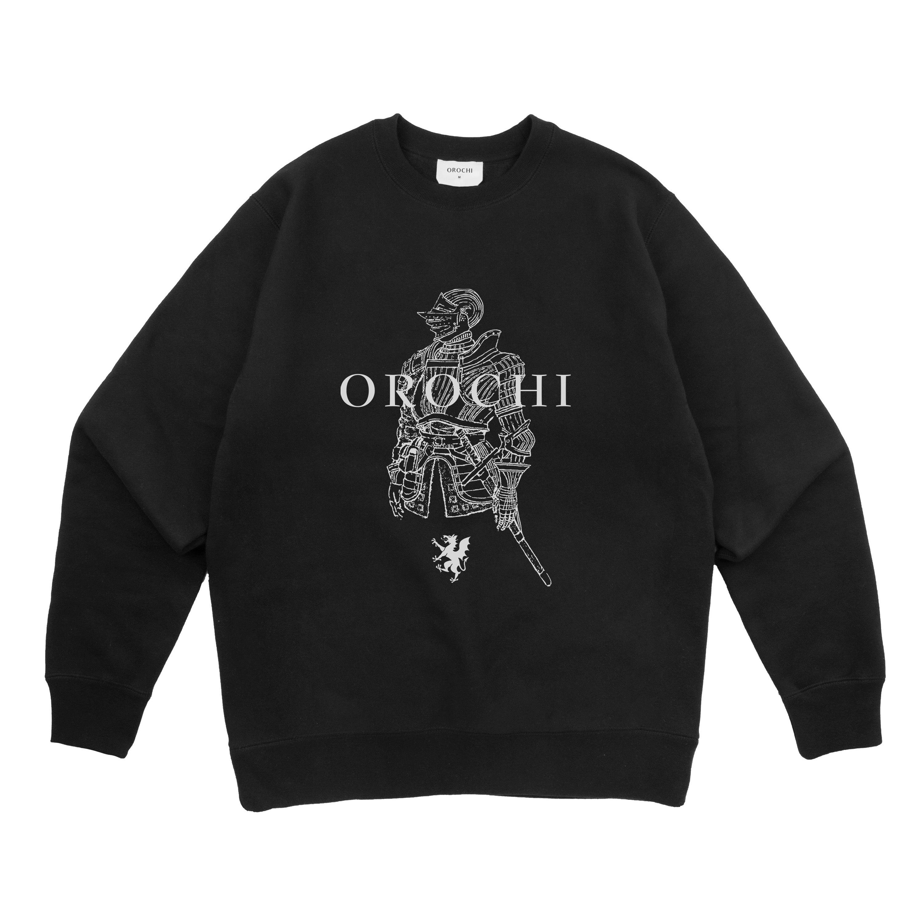 Fluted Knight Crewneck - Black